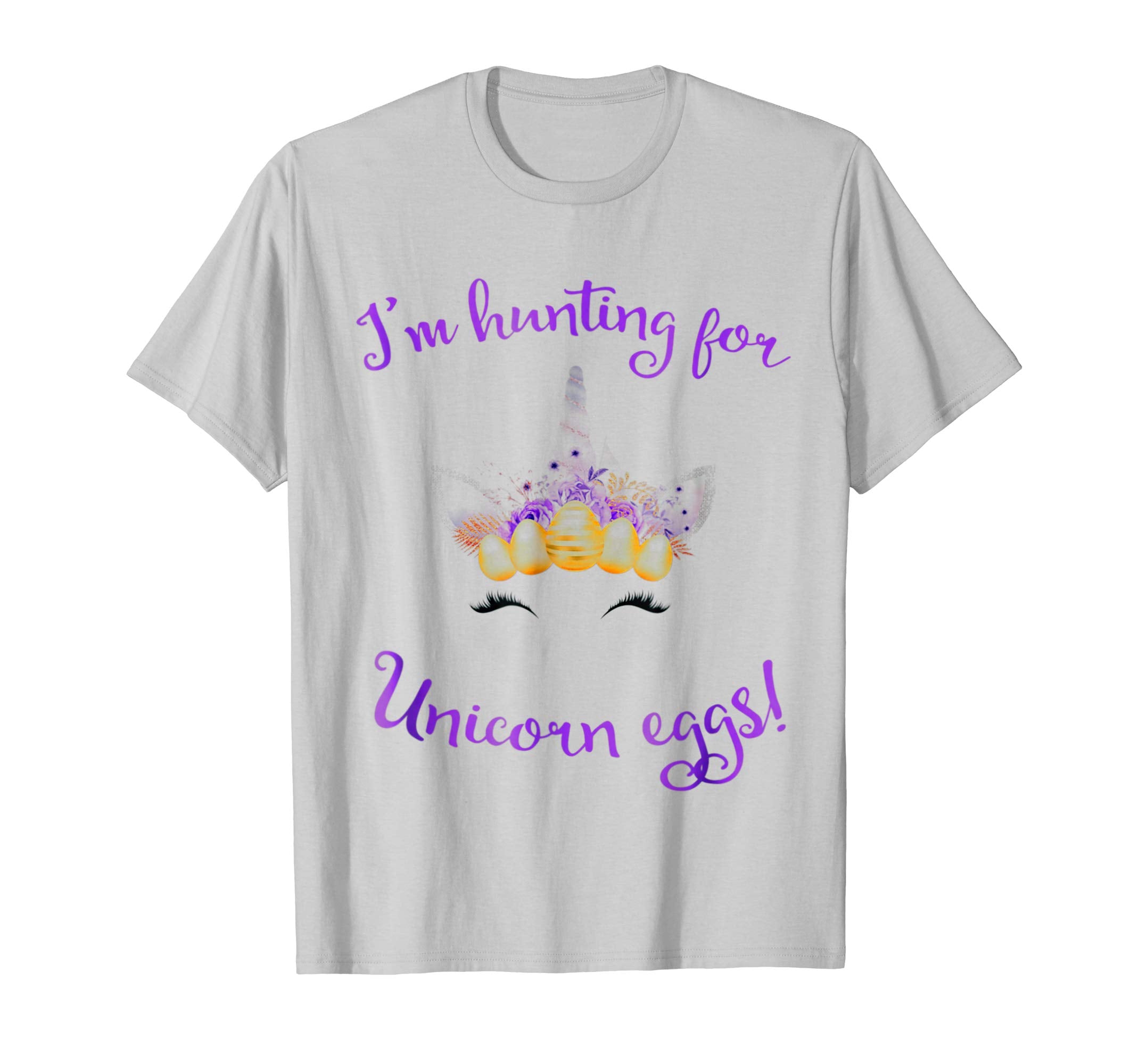 Hunting for Unicorn Eggs Easter T-Shirt for Girls