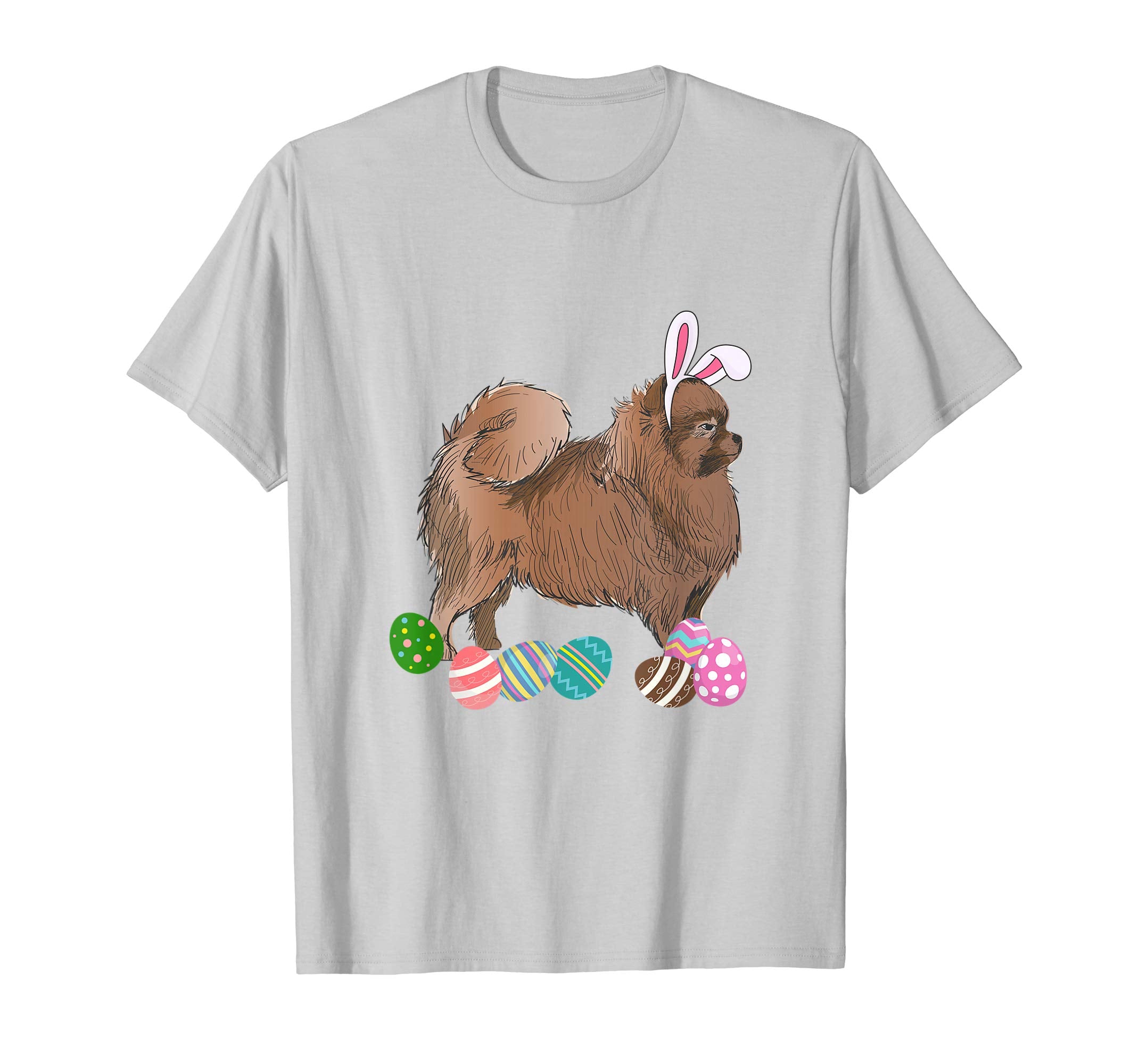Pomeranian Dressed As Easter Bunny With Rabbit Ears T-Shirt