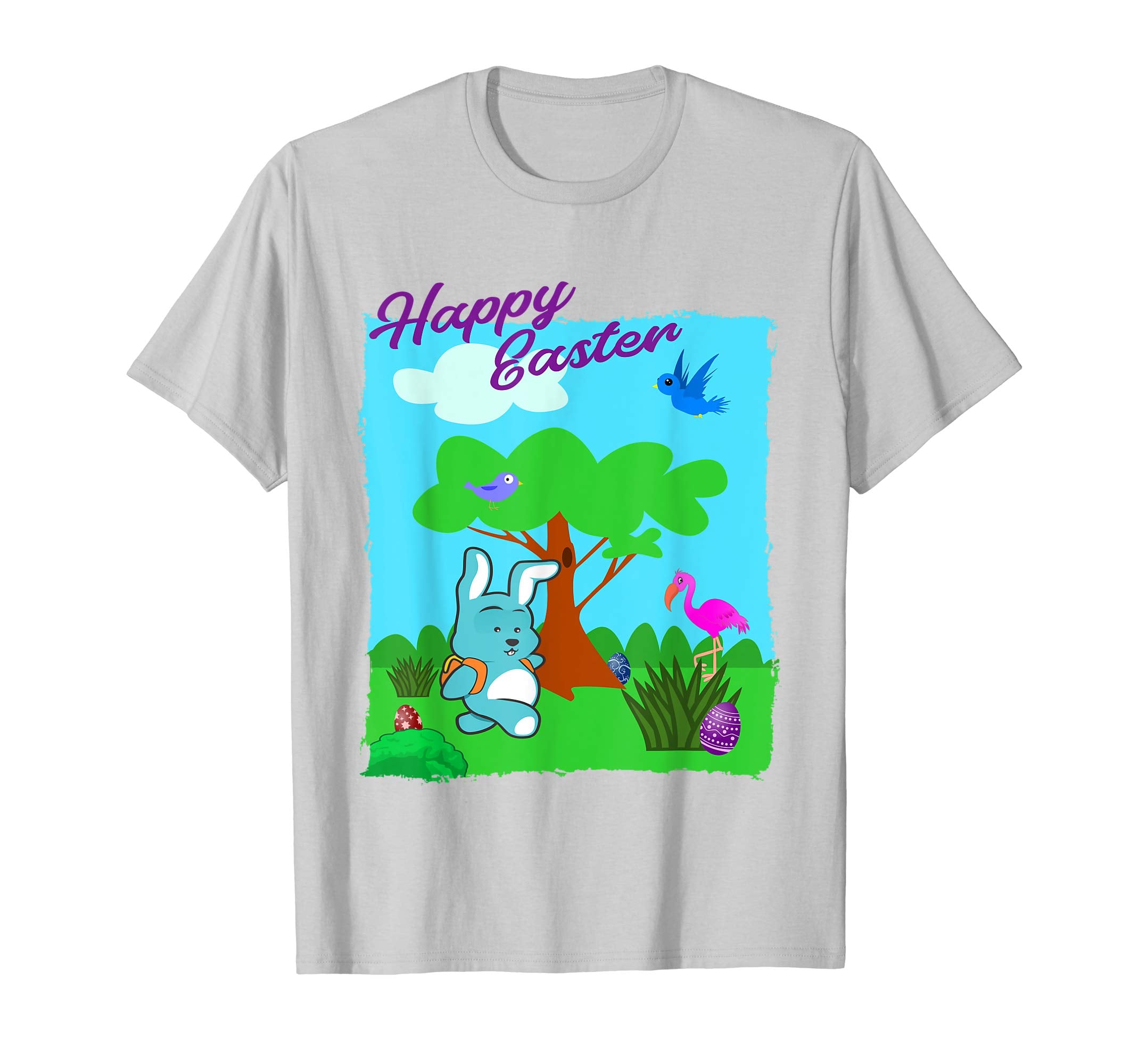Happy Easter T-Shirt Bunny Tee for Kids Egg Hunt