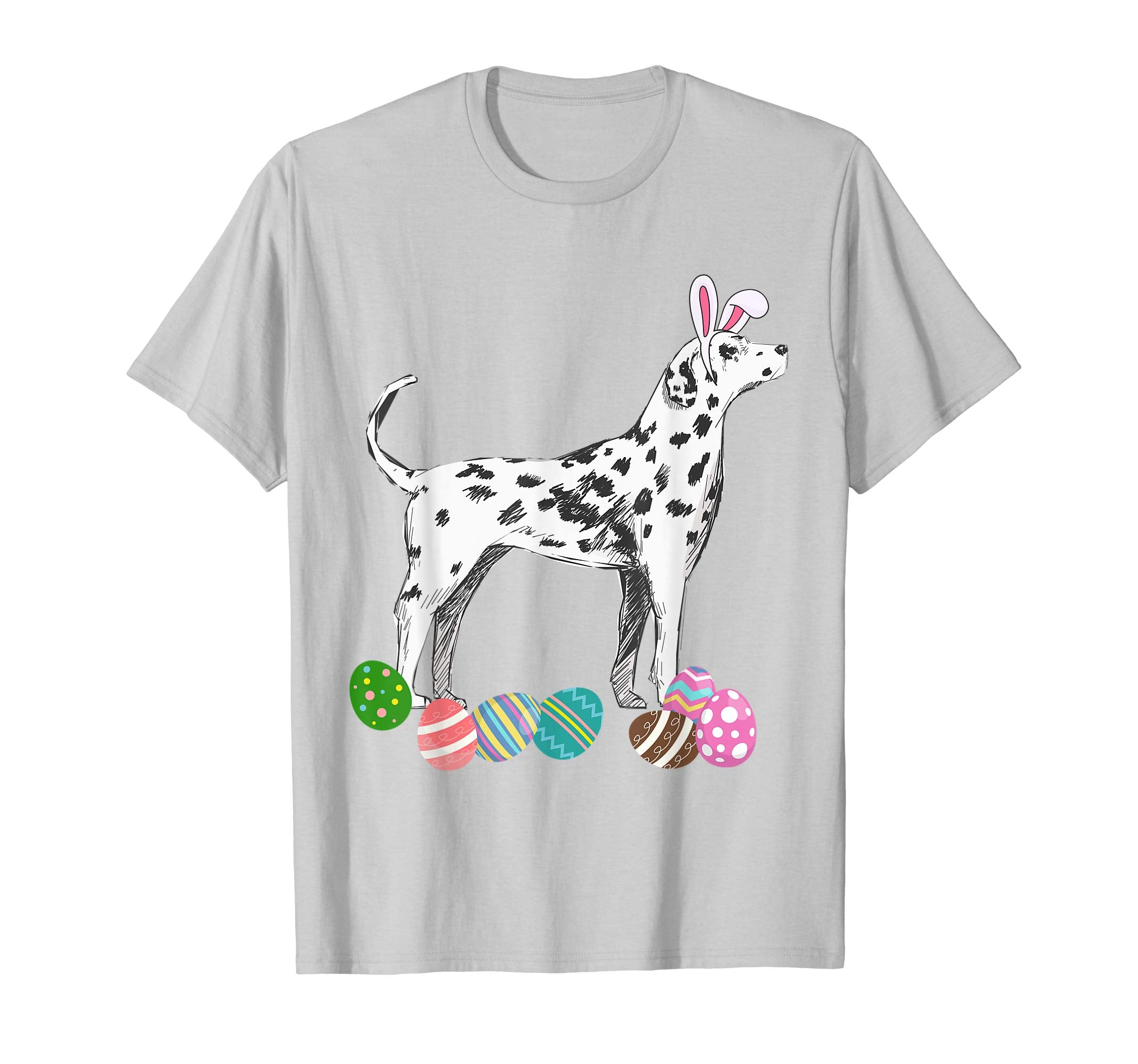 Dalmatian Dressed As Easter Bunny With Rabbit Ears T-Shirt