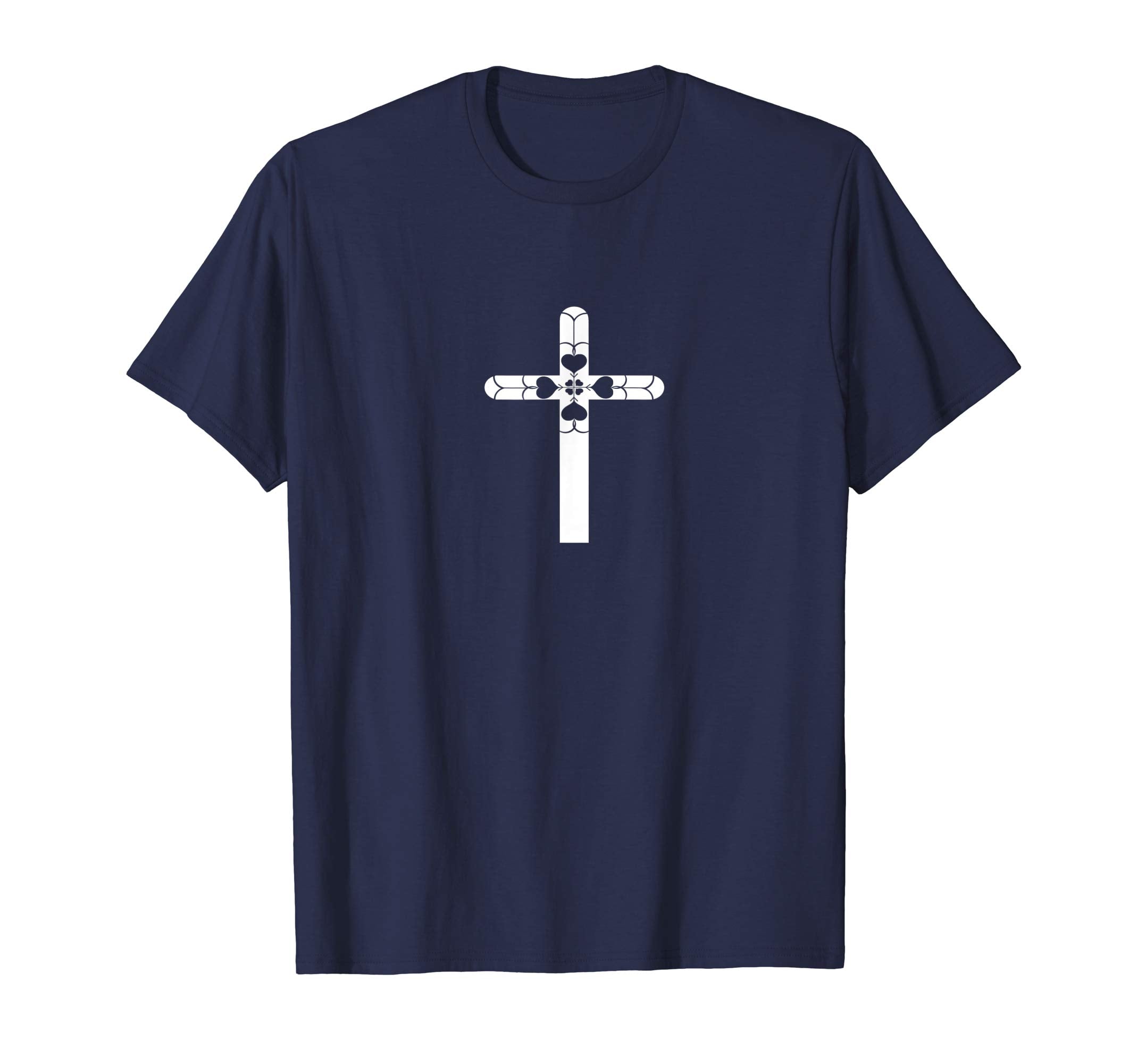 Christian Love Heart Cross Inspirational Easter Tee Shirt