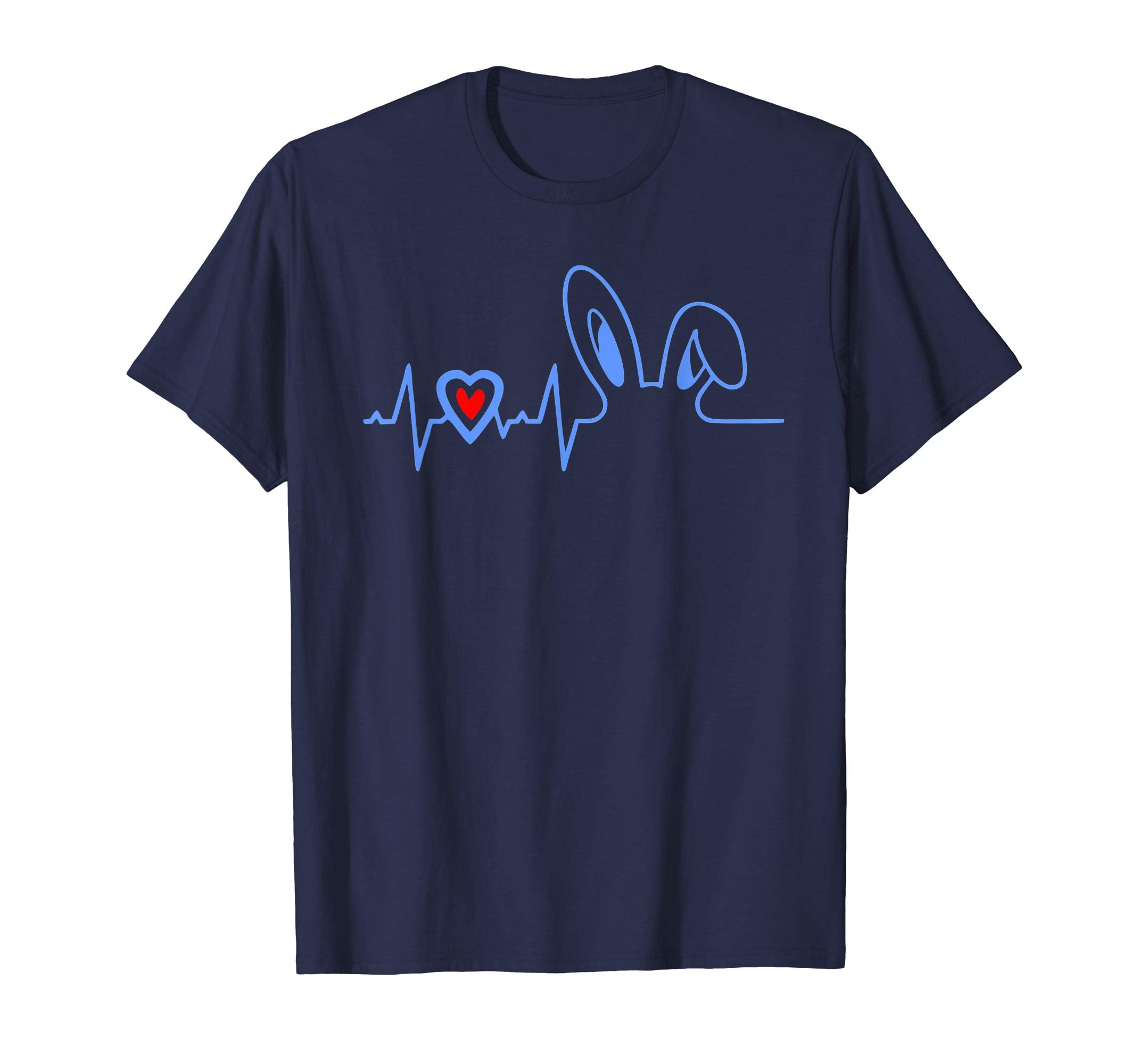 Happy Easter Bunny Heartbeat for Nurse Teacher Cute T Shirt