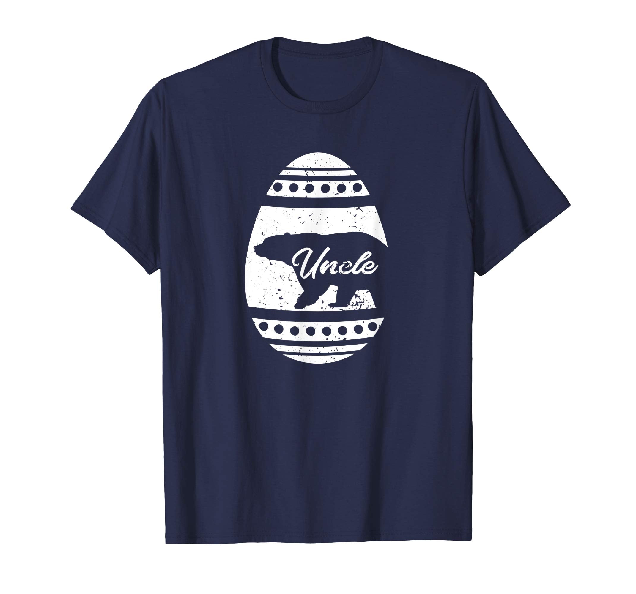 Mens Uncle Bear Happy Easter Egg T-Shirt Easter Gift for Uncle