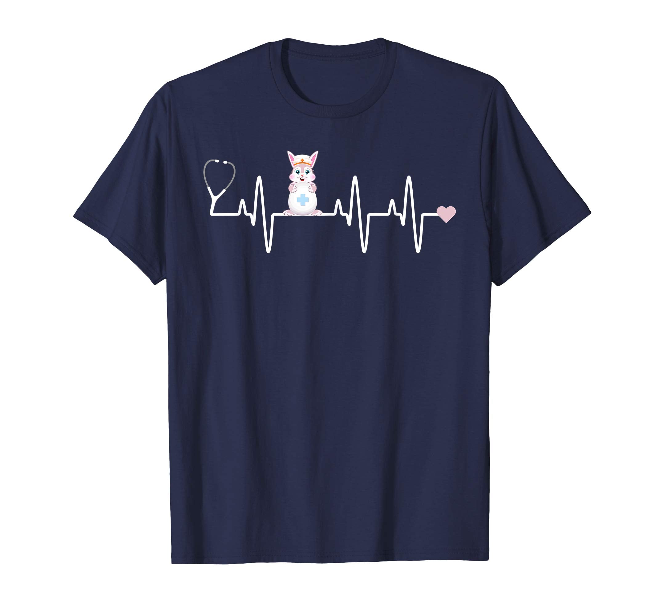 Stethoscope Heartbeat Nurse Doctor Easter Shirt RN CNA Gift