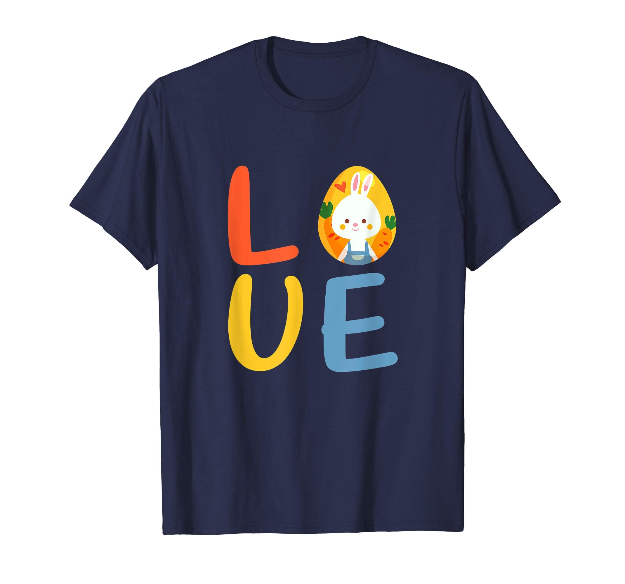 Love Easter Shirt With Easter Egg and Easter Bunny