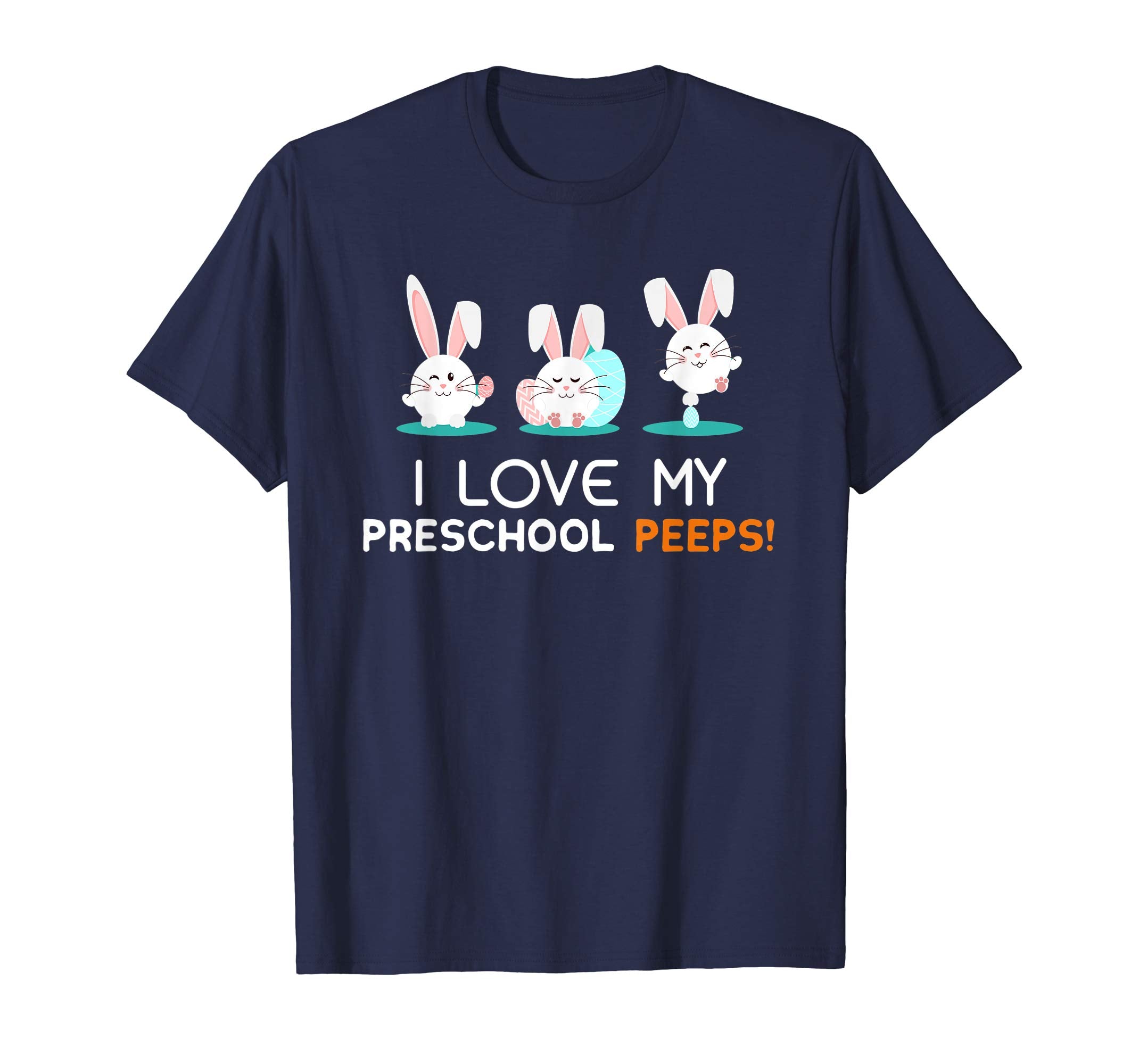 I Love My Preschool Peeps Bunnies Easter T Shirt For Teacher