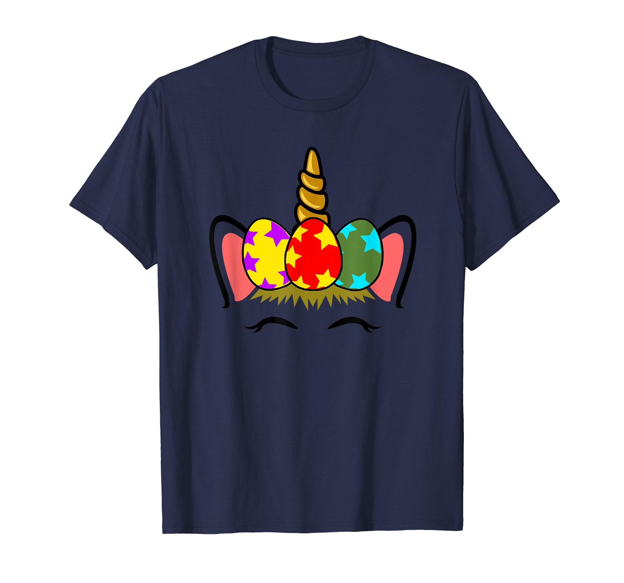 Easter Unicorn Girl Shirt | Cute Easter Painted Eggs Gift
