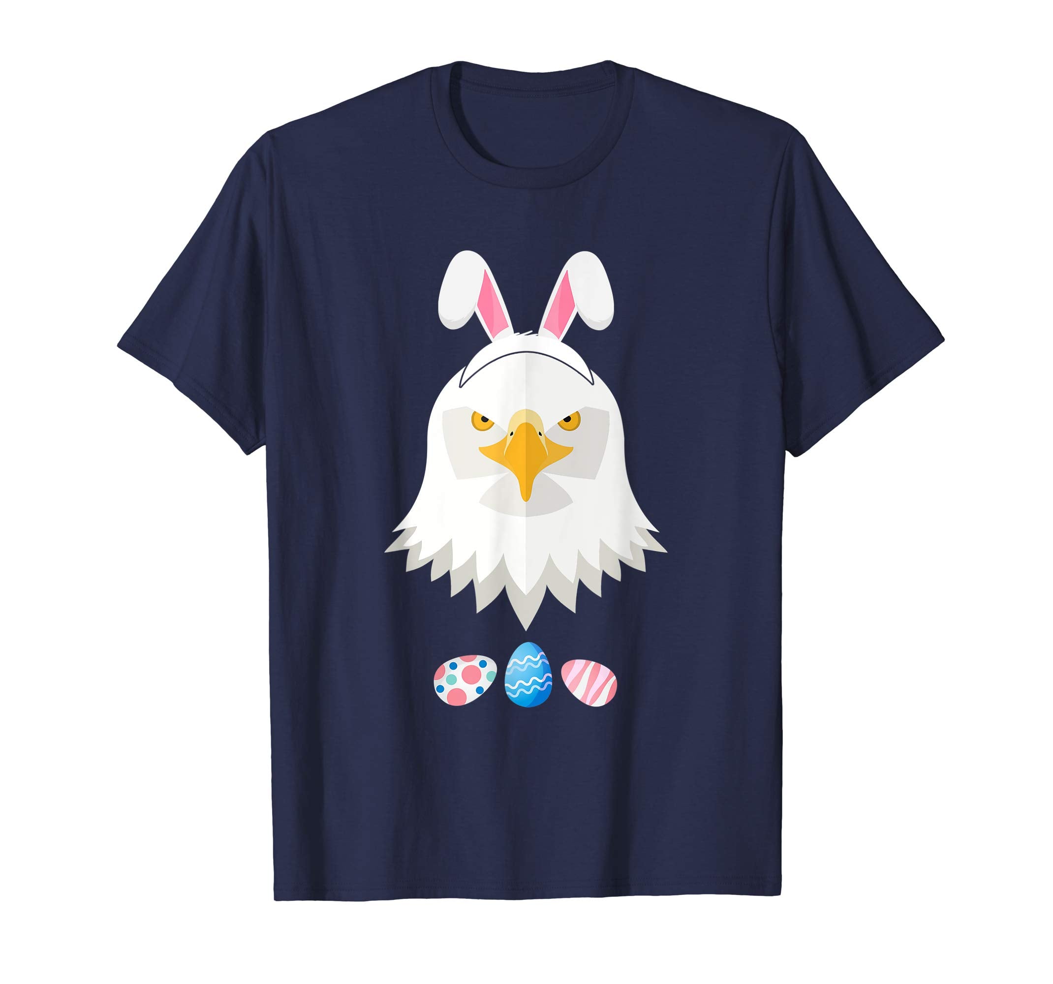 Funny Easter Eagle With Bunny Ears And Eggs T Shirt
