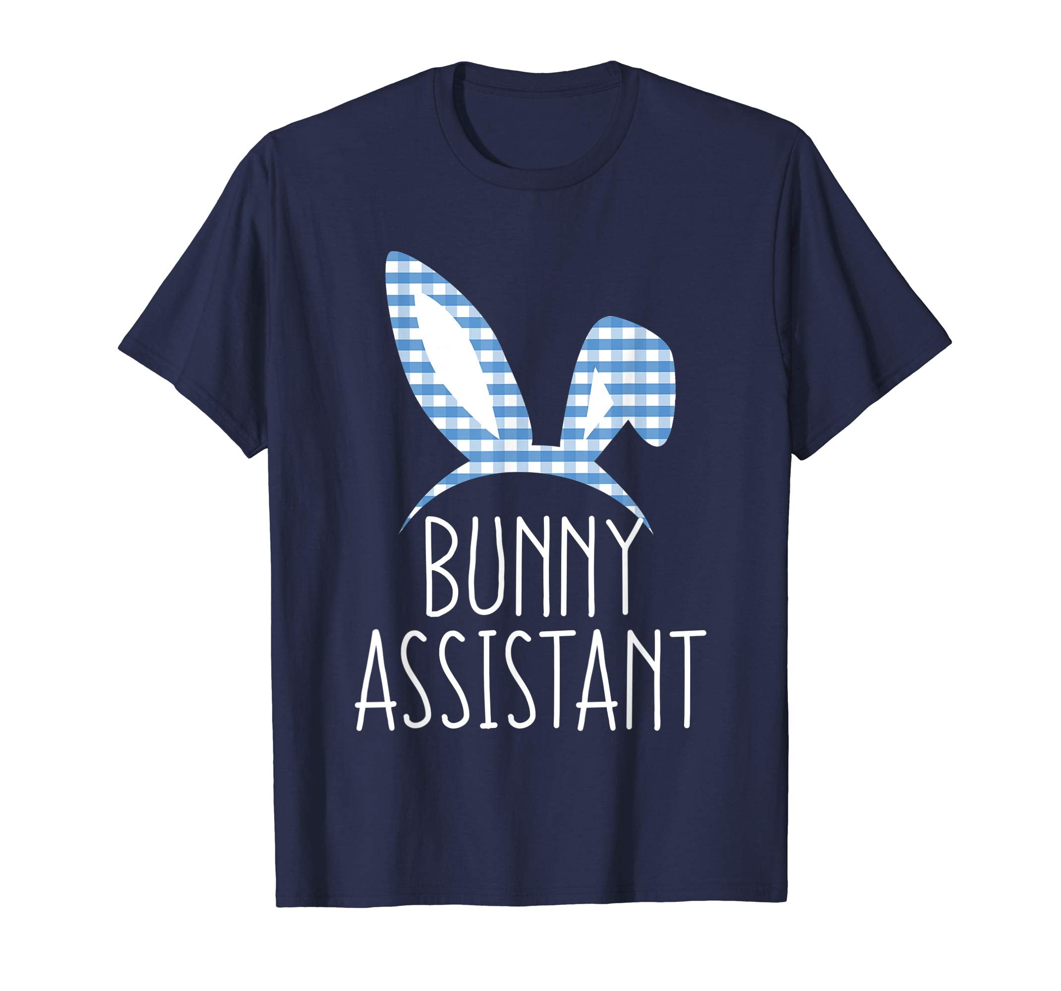Bunny Assistant Gingham Check Bunny Headband Easter Shirt