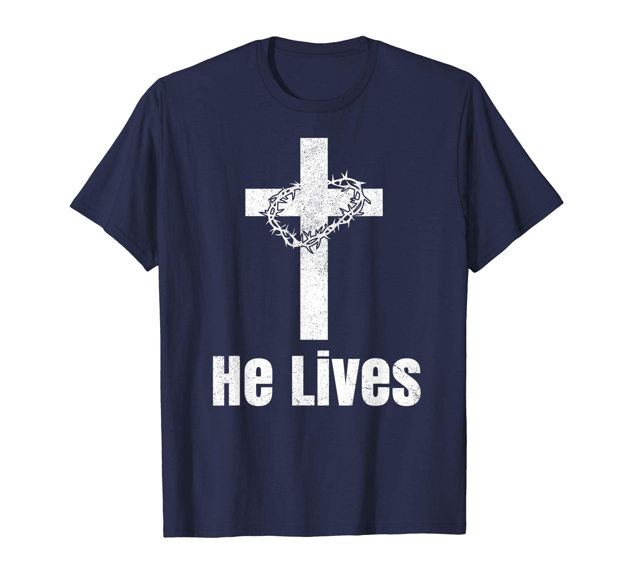 He Lives Easter Religious Christian Jesus Cross T Shirt