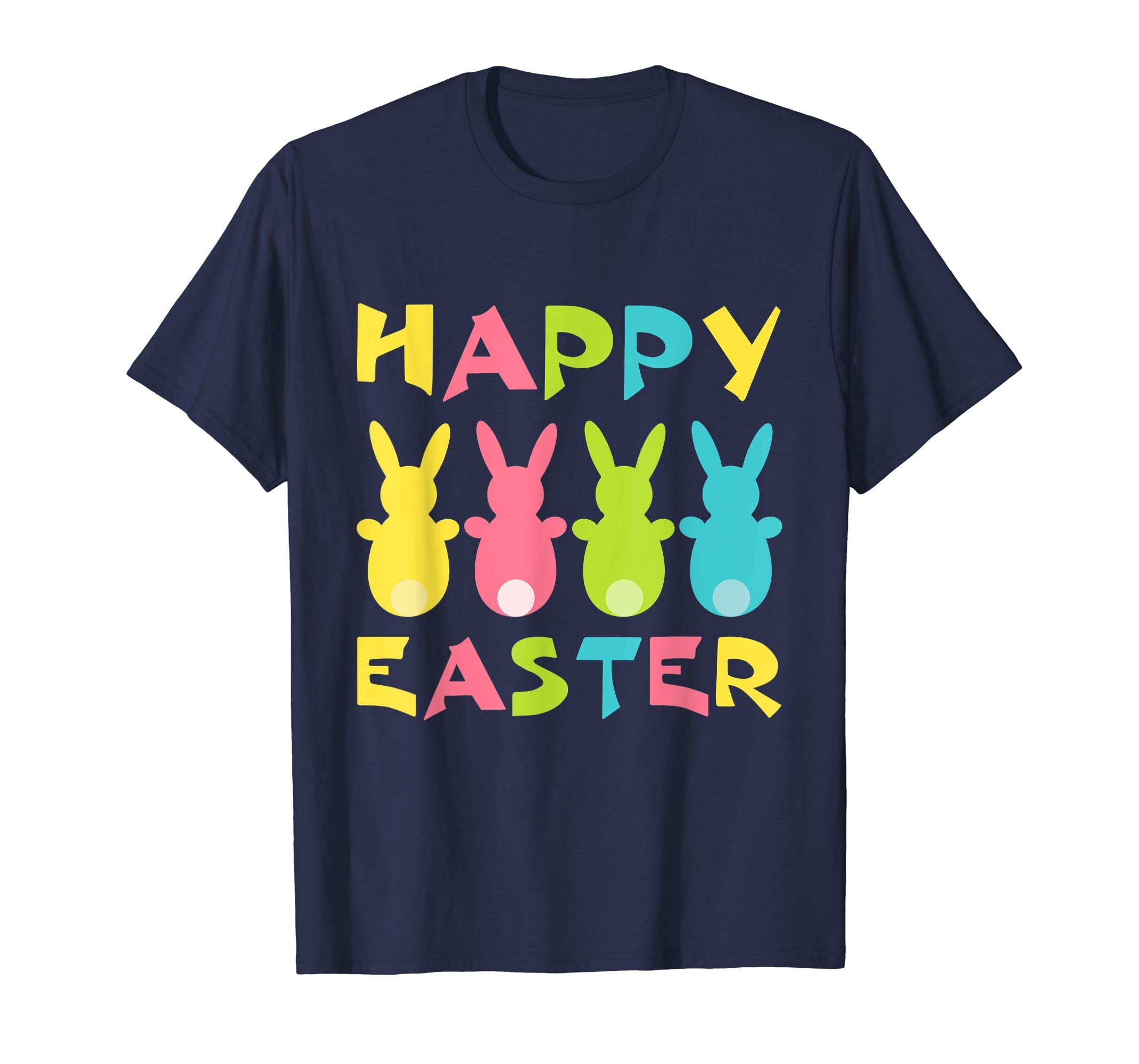 Happy Easter Shirt For Boys Girls Women Men Colorful Eggs