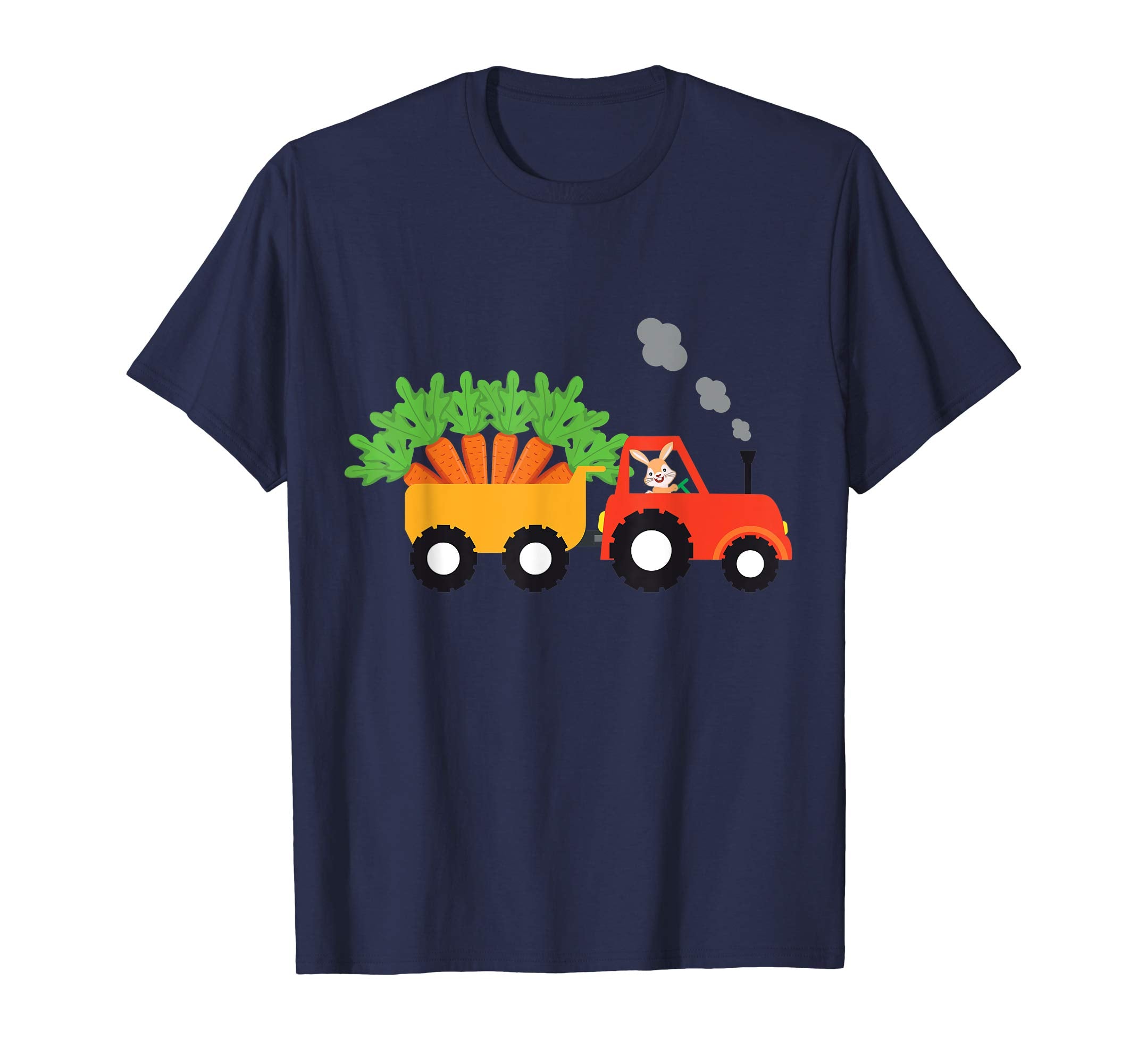 I'm Cute Bunny Tractor Carrying Carrots Easter Day T-Shirt