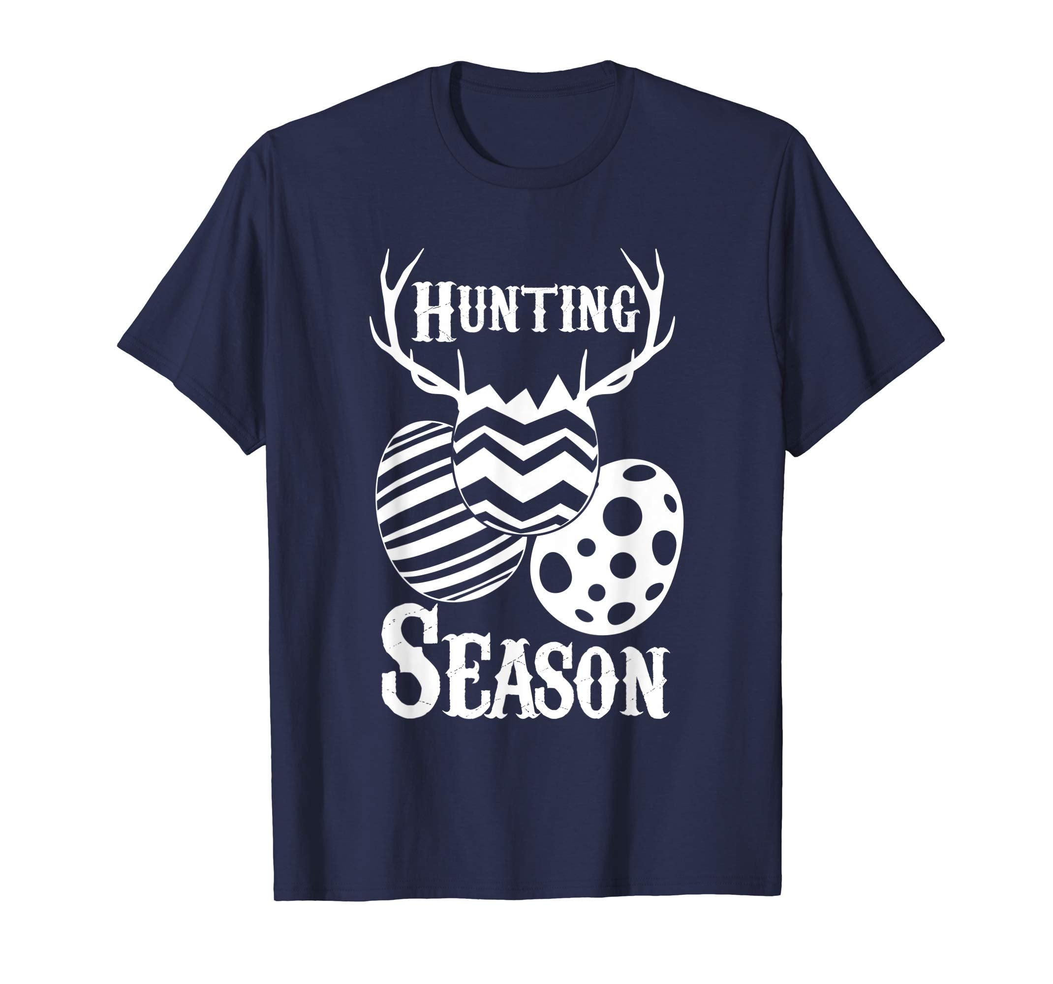 Hunting Season Funny Easter Eggs Deer Antlers T-Shirt