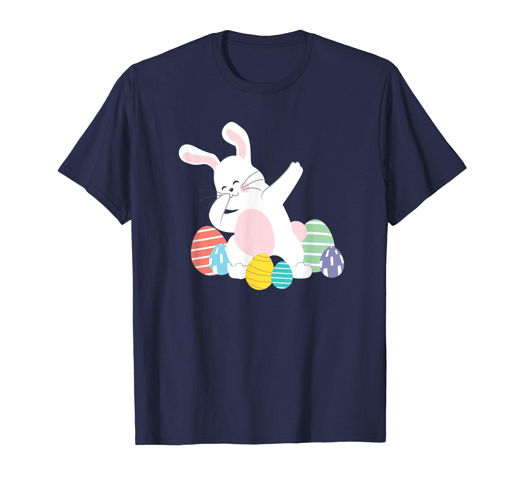 Dabbing Easter Bunny T Shirt Colorful Easter Egg