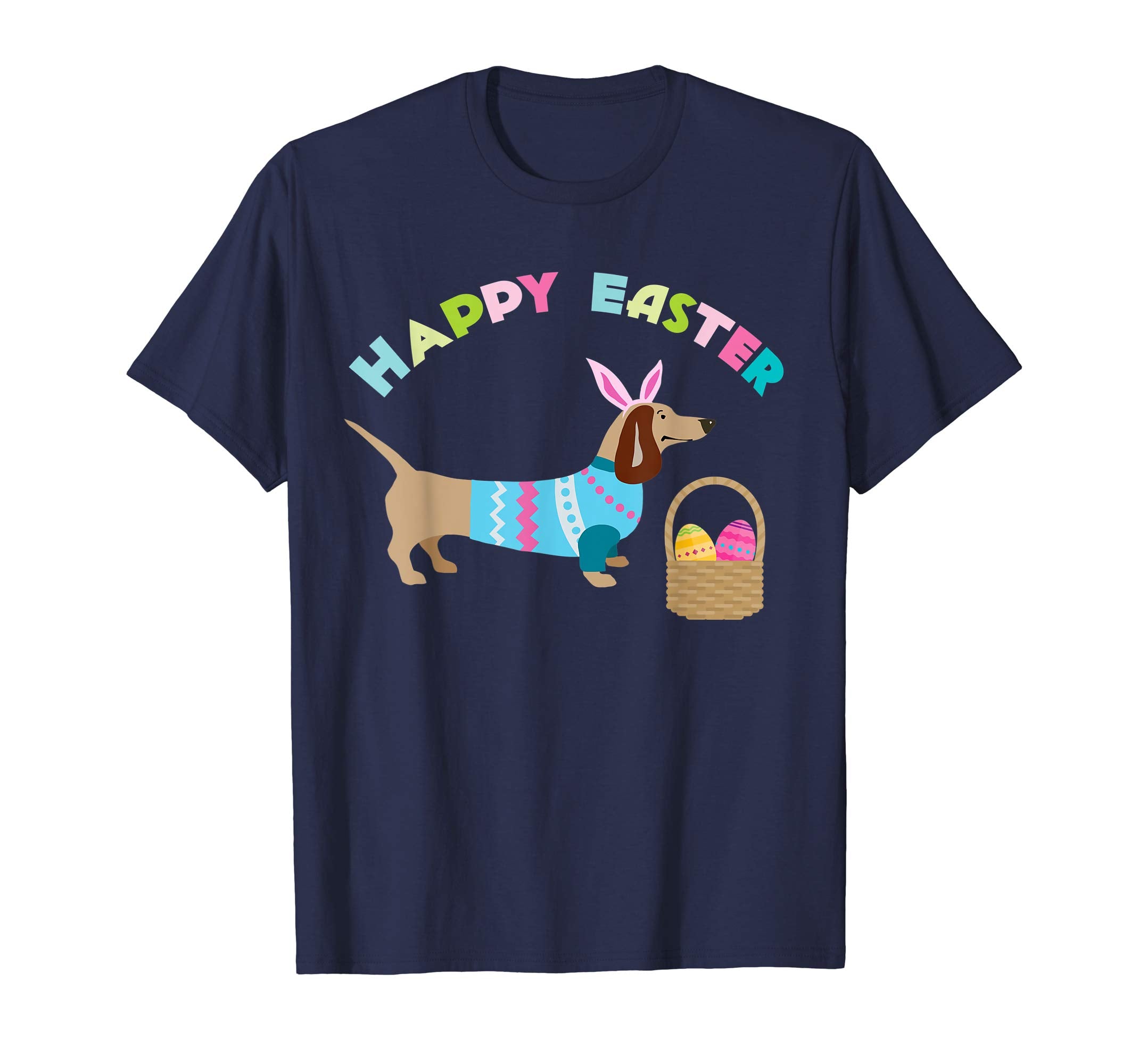 Weiner Daschund Easter T-shirt Doxie in Dog Dress