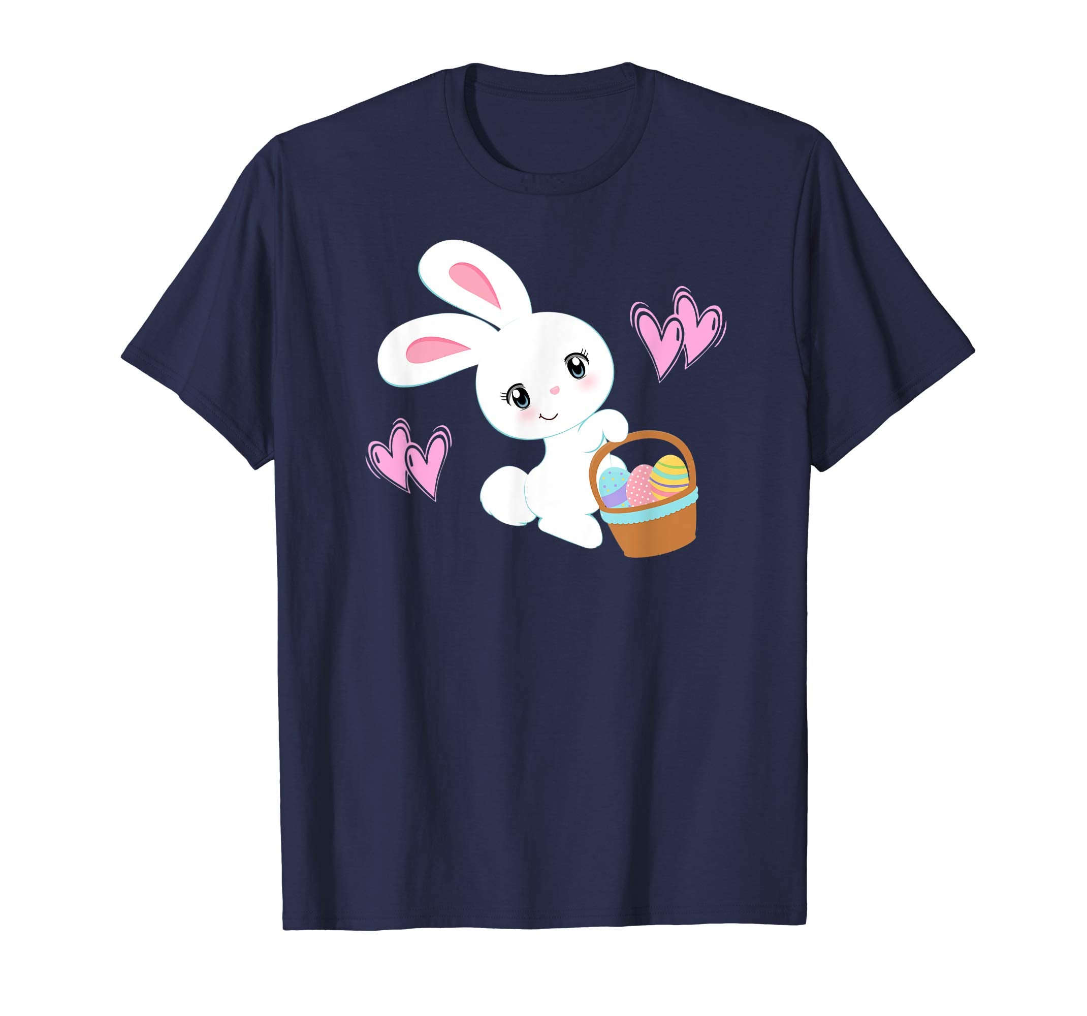 Bunny T-Shirt Girls Women Kids Cute Easter Egg Hunt Bunnies