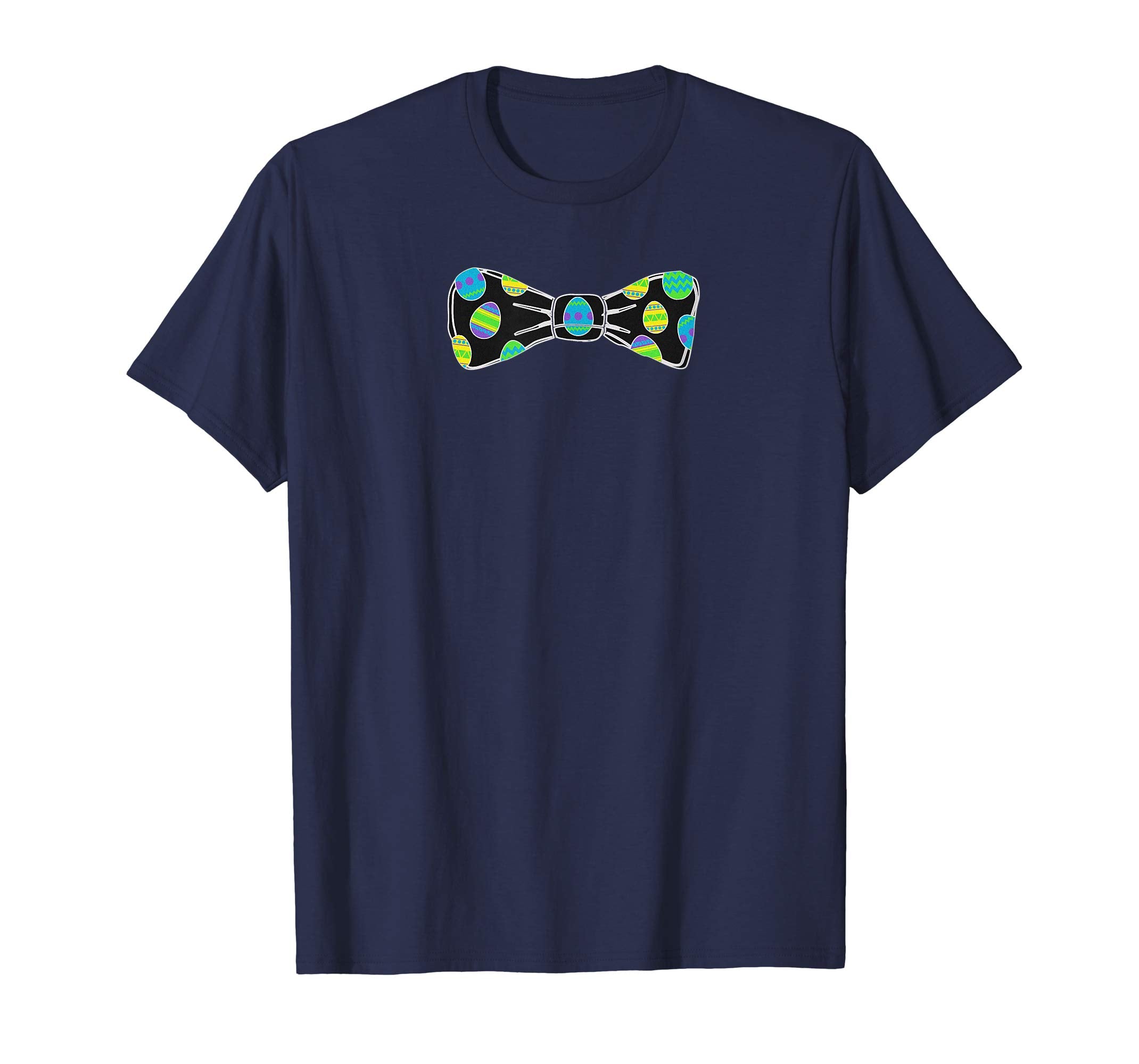 Colorful Easter Eggs Bow Tie Funny Pascha Holiday T-Shirt