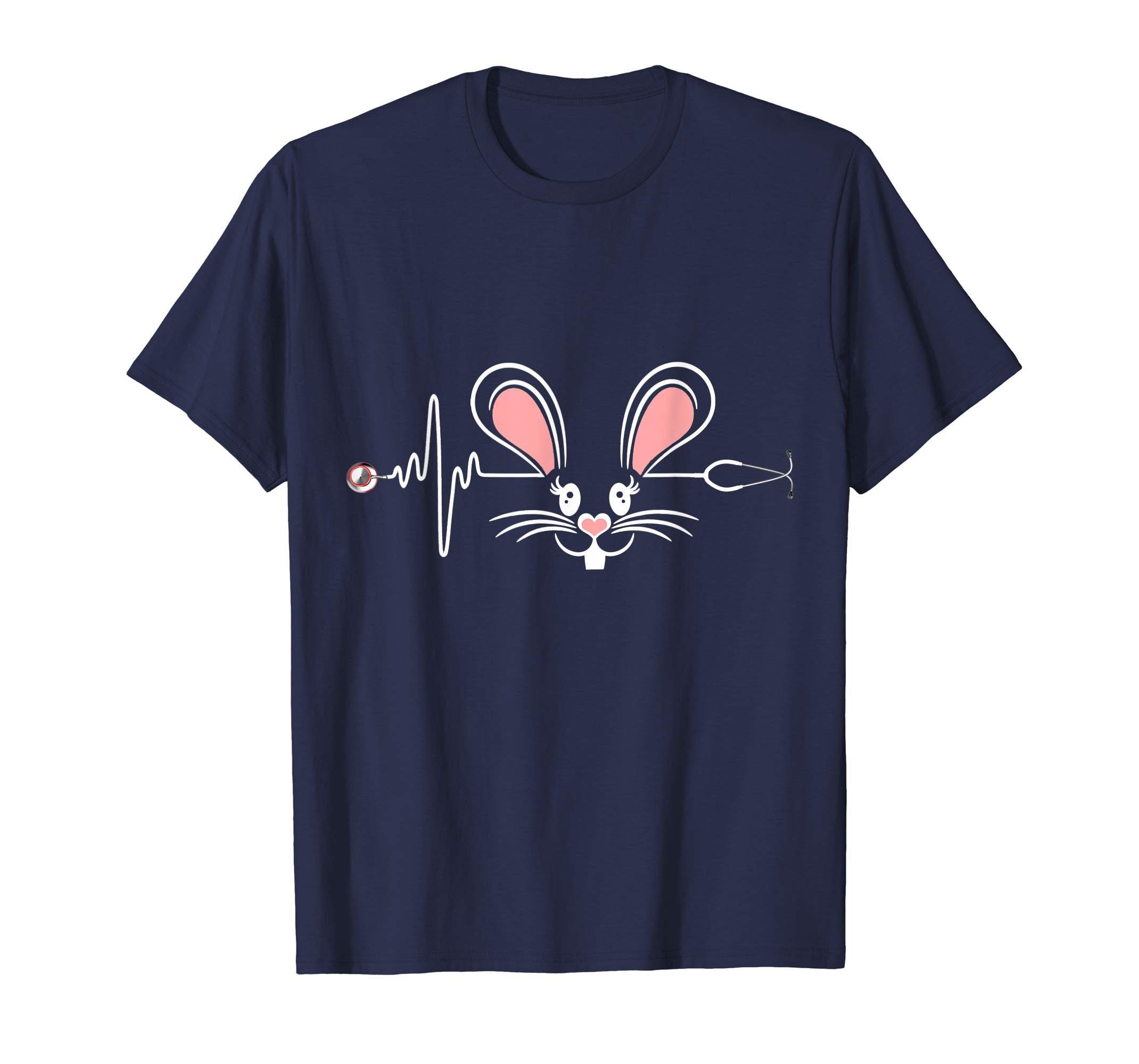 Funny Stethoscope Nurse Doctor Bunny Rabbit Easter T-Shirt