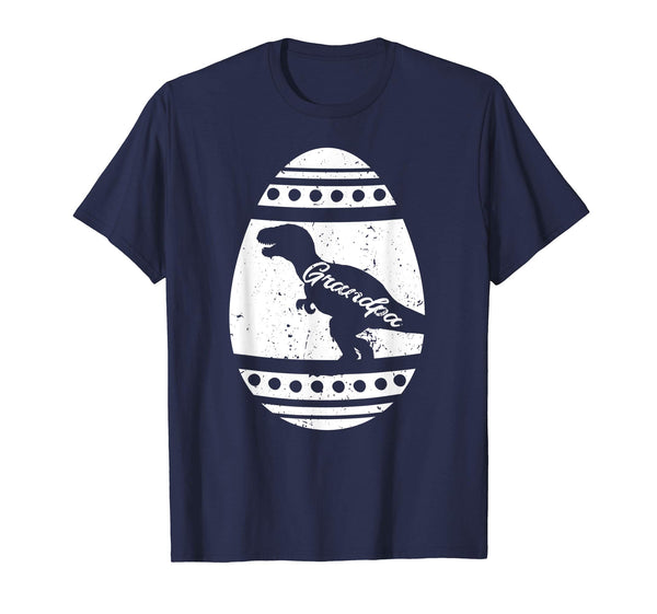 Mens Grandpasaurus Easter Egg T-Shirt Dinosaur Gift for Dad