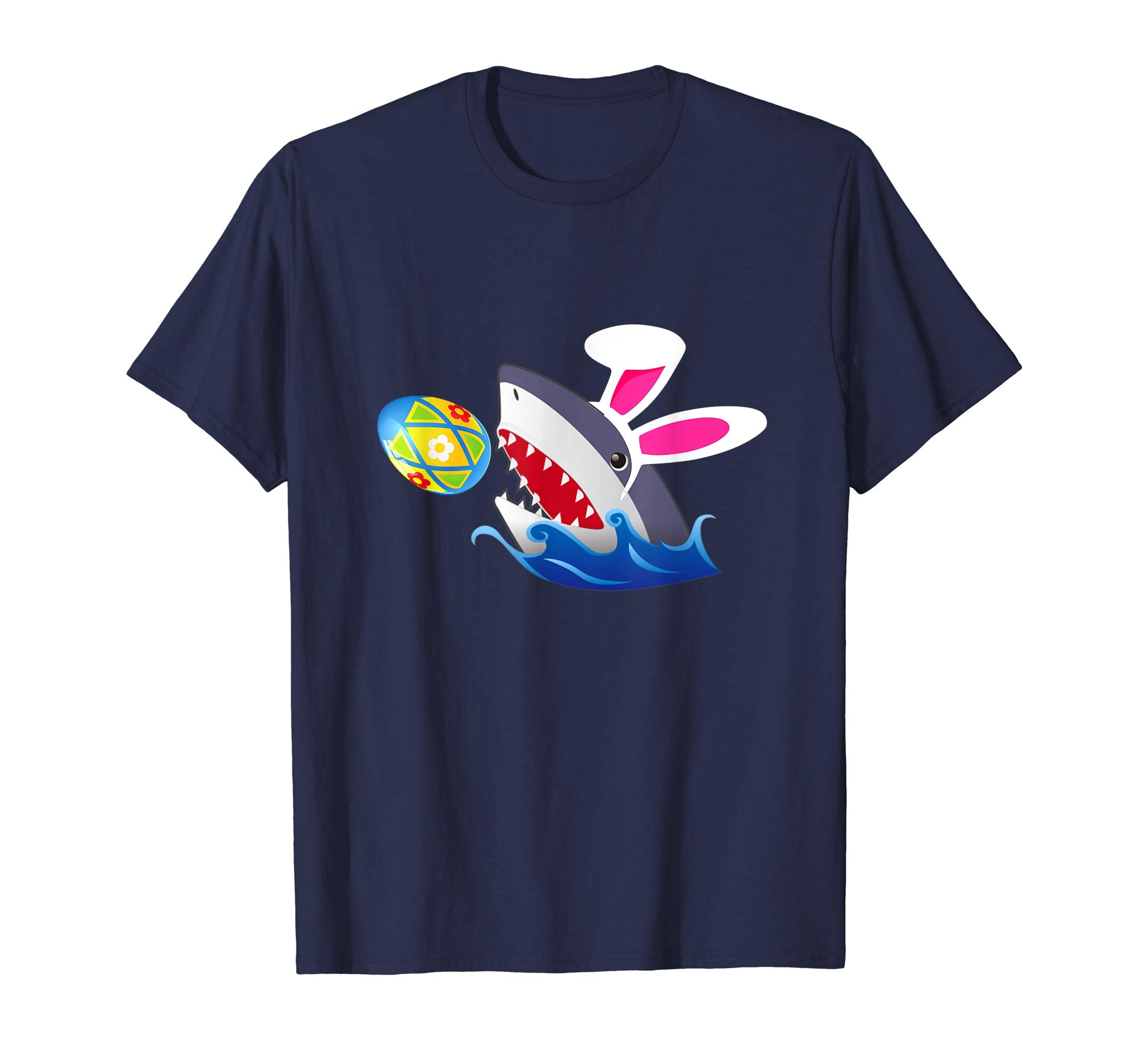 Easter Shirts For Kids Boys Girls Shark Eat Egg Easter Tee