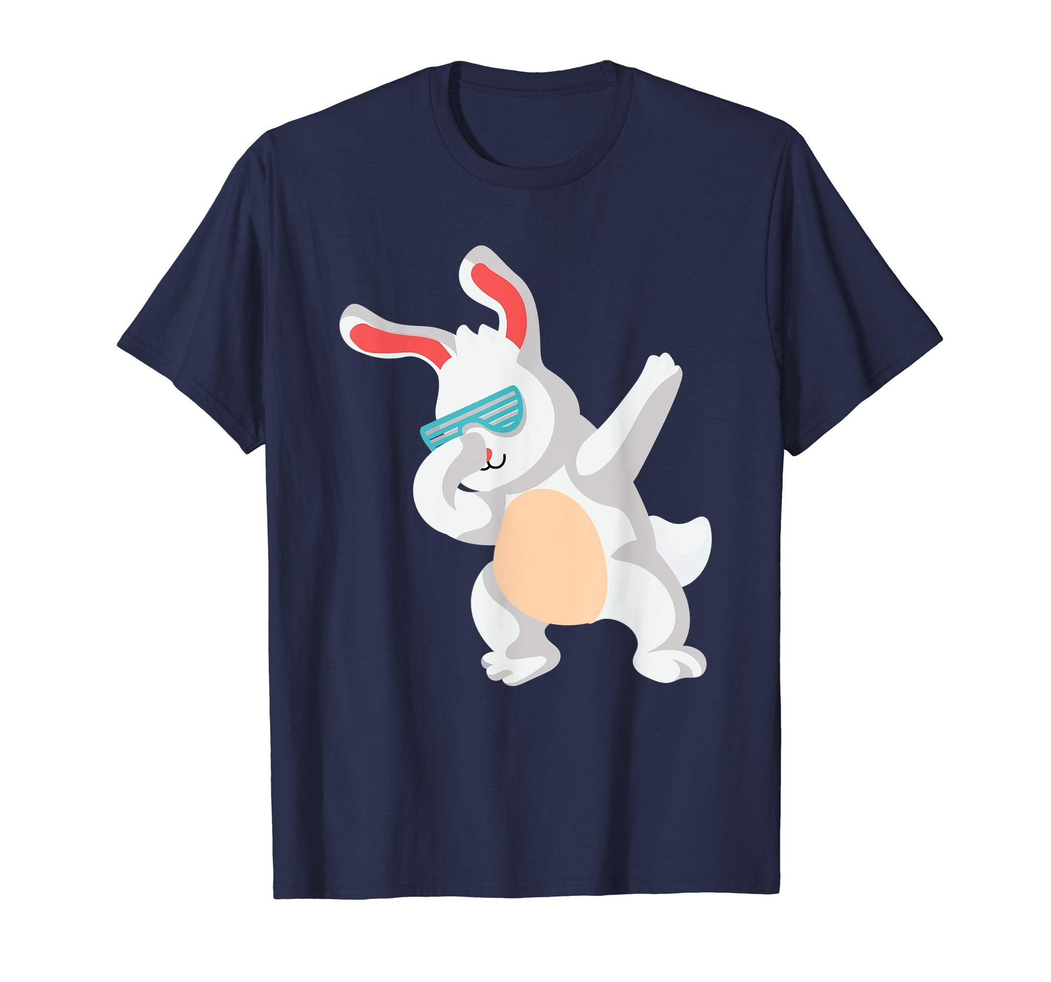 Happy Easter Dabbing Bunny Glasses Boys Girls Kids T Shirt