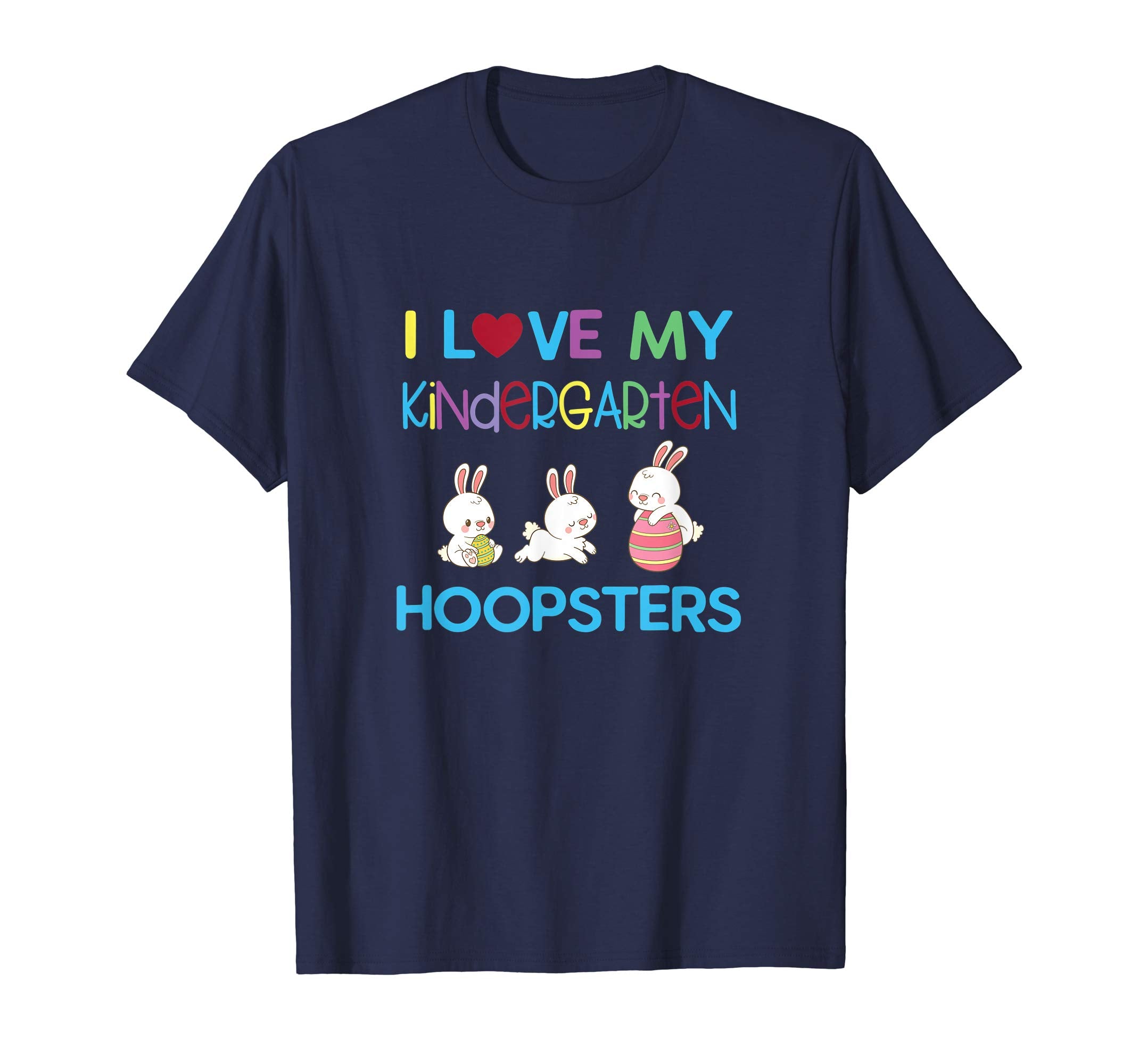 I Love My Kindergarten Hopsters Cool Easter Kids Shirt