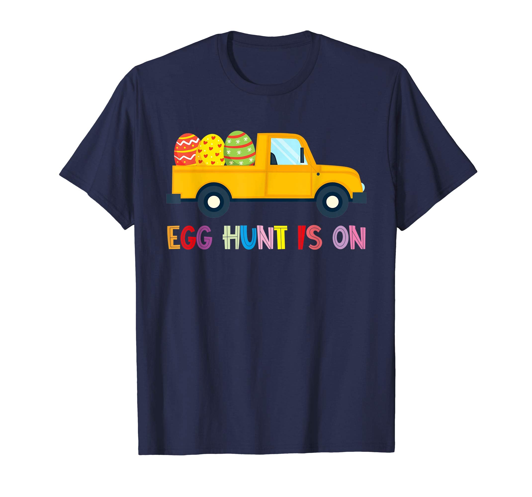 Happy Easter Truck Egg Hunt Is On Kids Boys Girls Shirt Gift