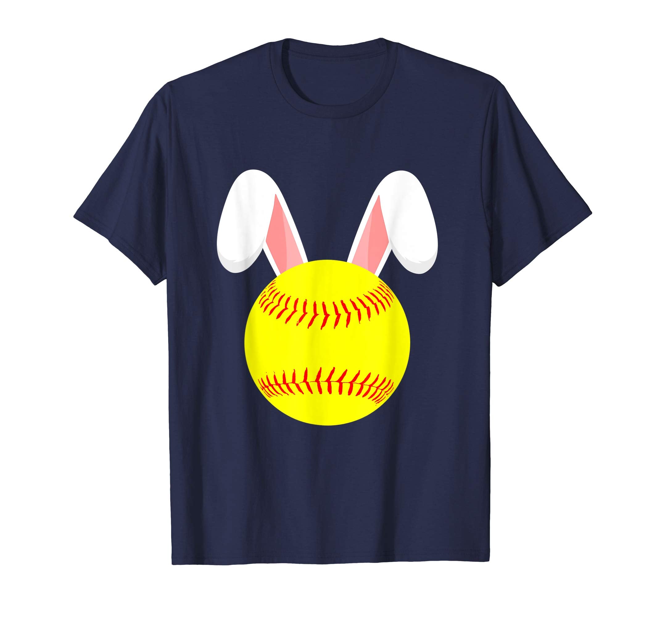 Softball Easter Bunny Egg T-Shirt Funny For Men Women