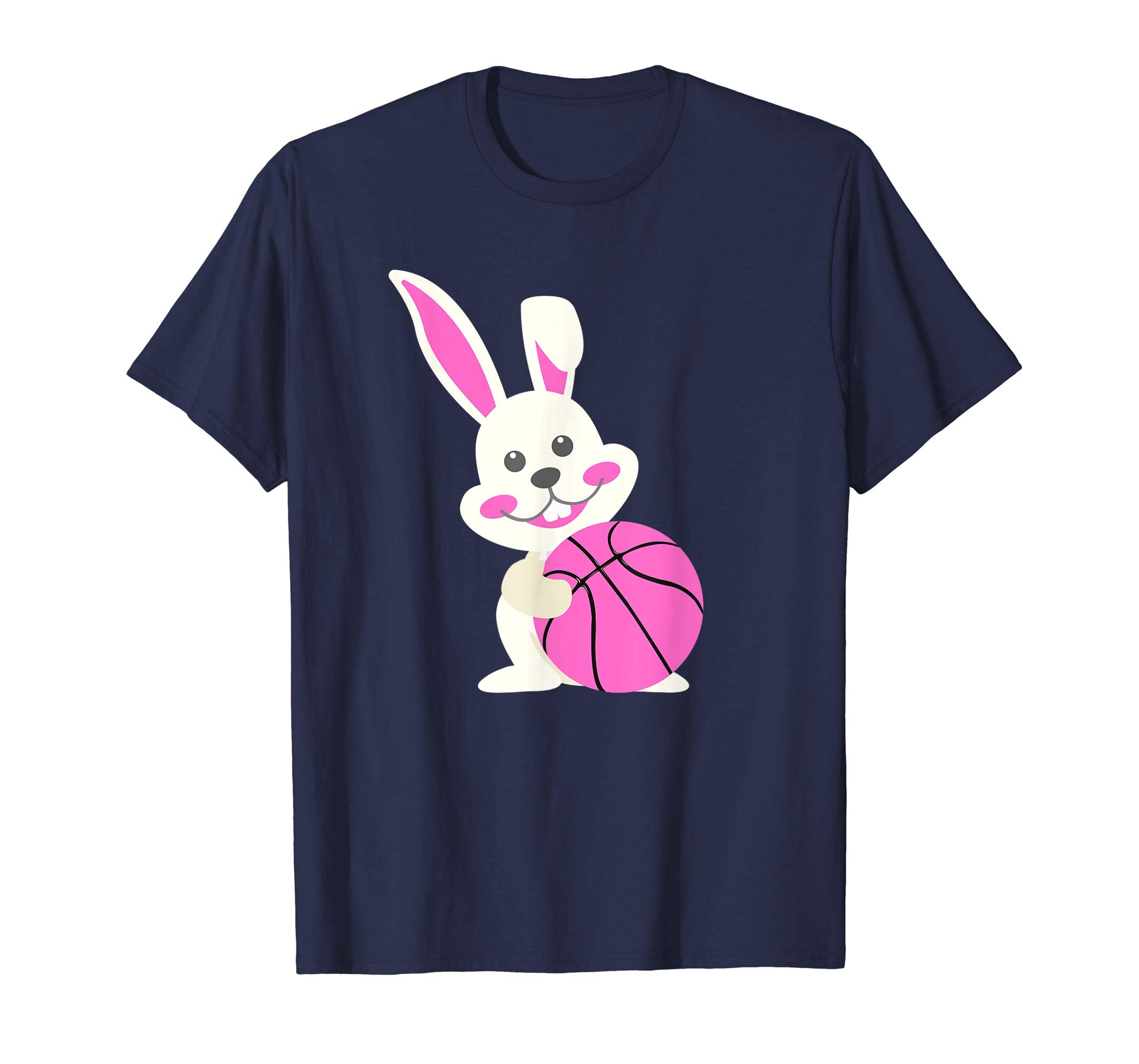 Easter Bunny with Basketball T-Shirt Gifts for Kids Boys