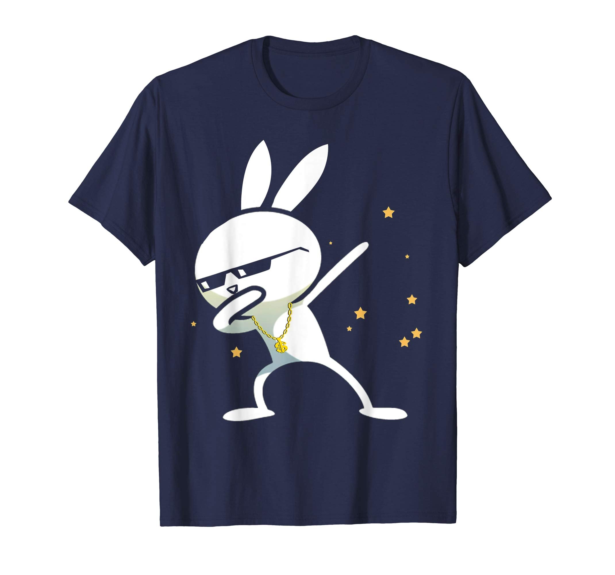 Dabbing Hip Hop Bunny Easter Shirt for Boys Girls Adults Dab