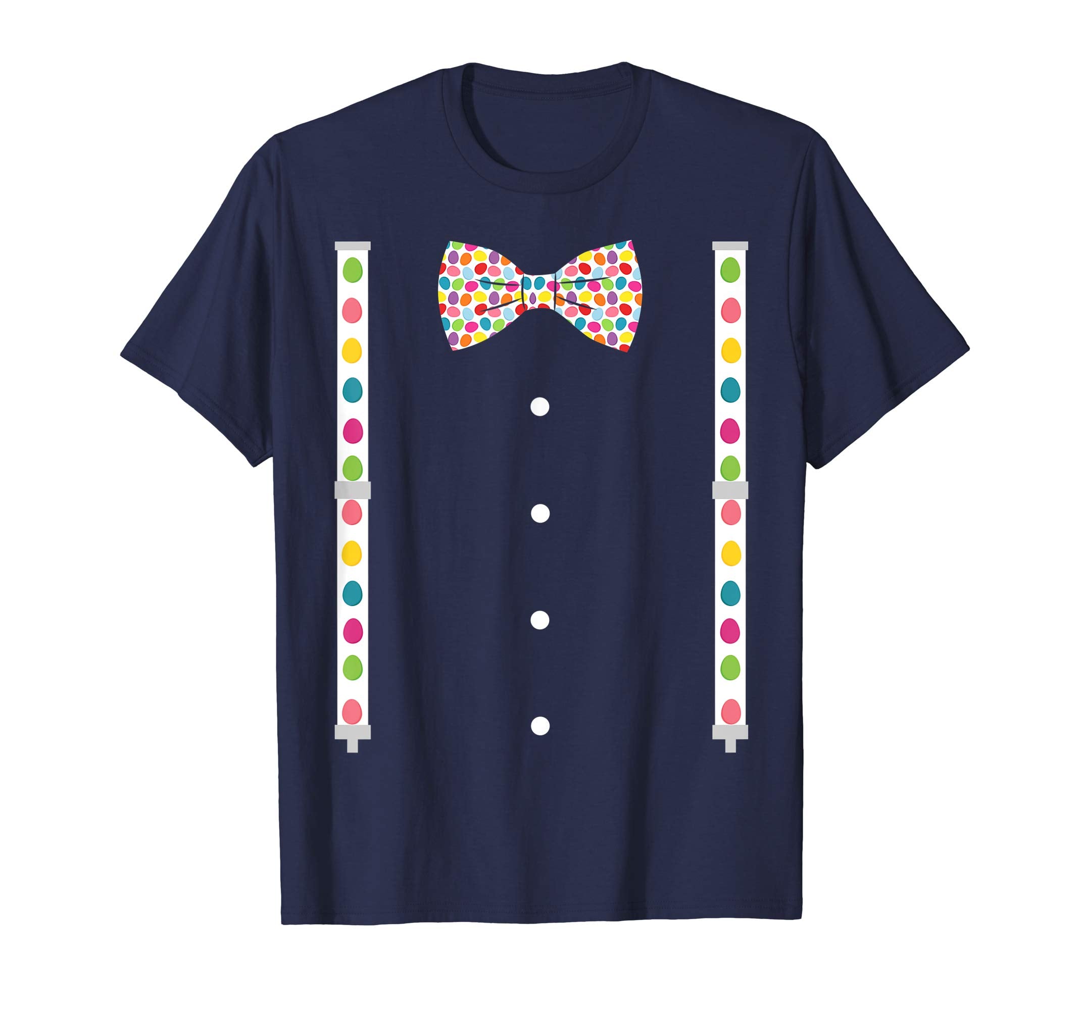Bow Tie &amp; Suspenders Dot Easter Costume T shirt