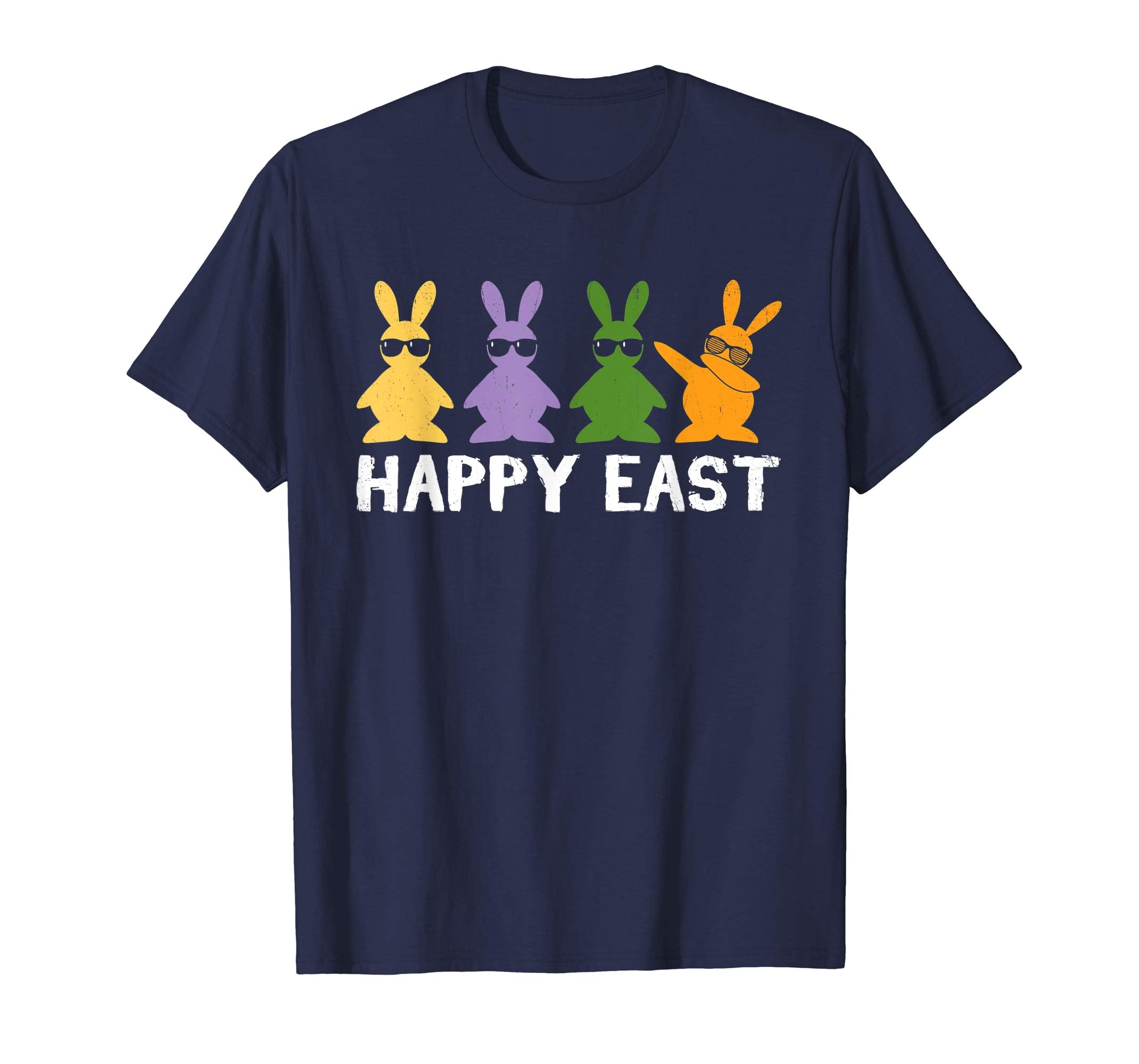 Happy Easter Shirt Colorful Bunny Eggs Gift TShirt