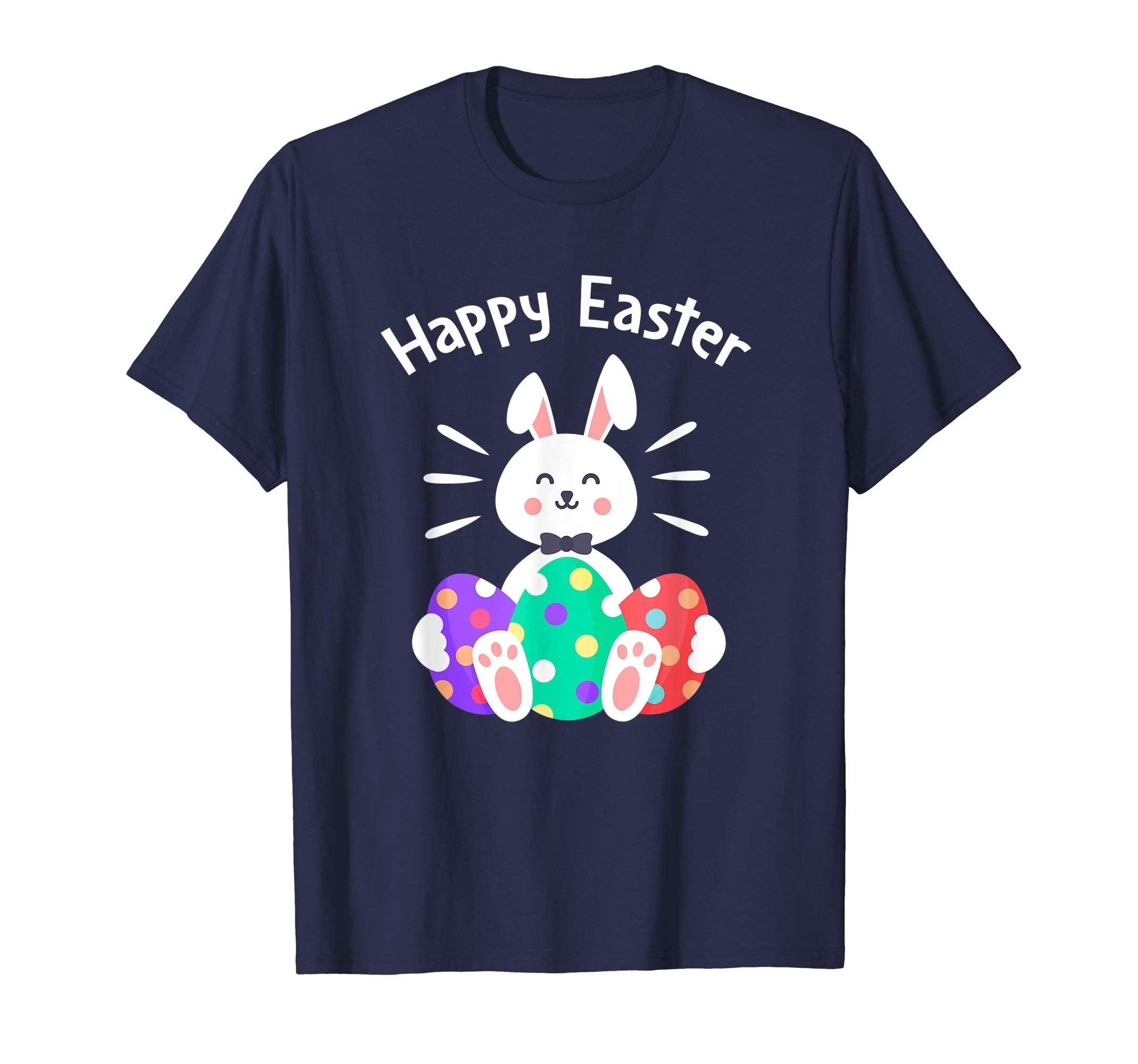Happy Easter Bunny Tee Shirts With Easter Eggs Tee