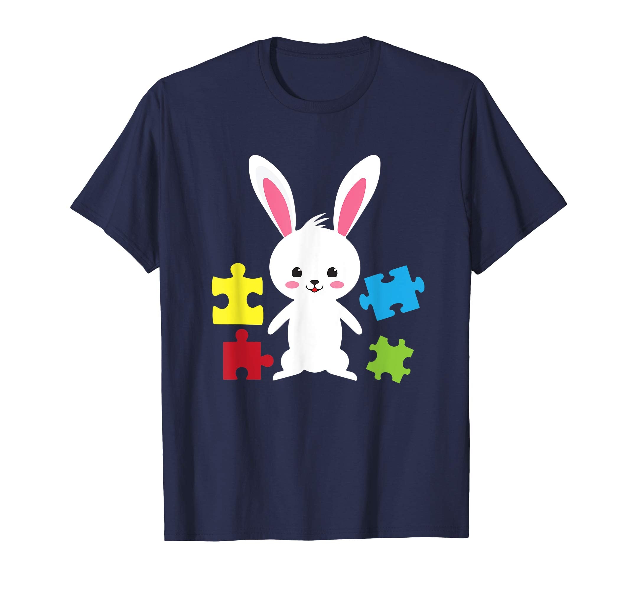 Autism Awareness Puzzle Easter Bunny Easter 2019 T Shirt