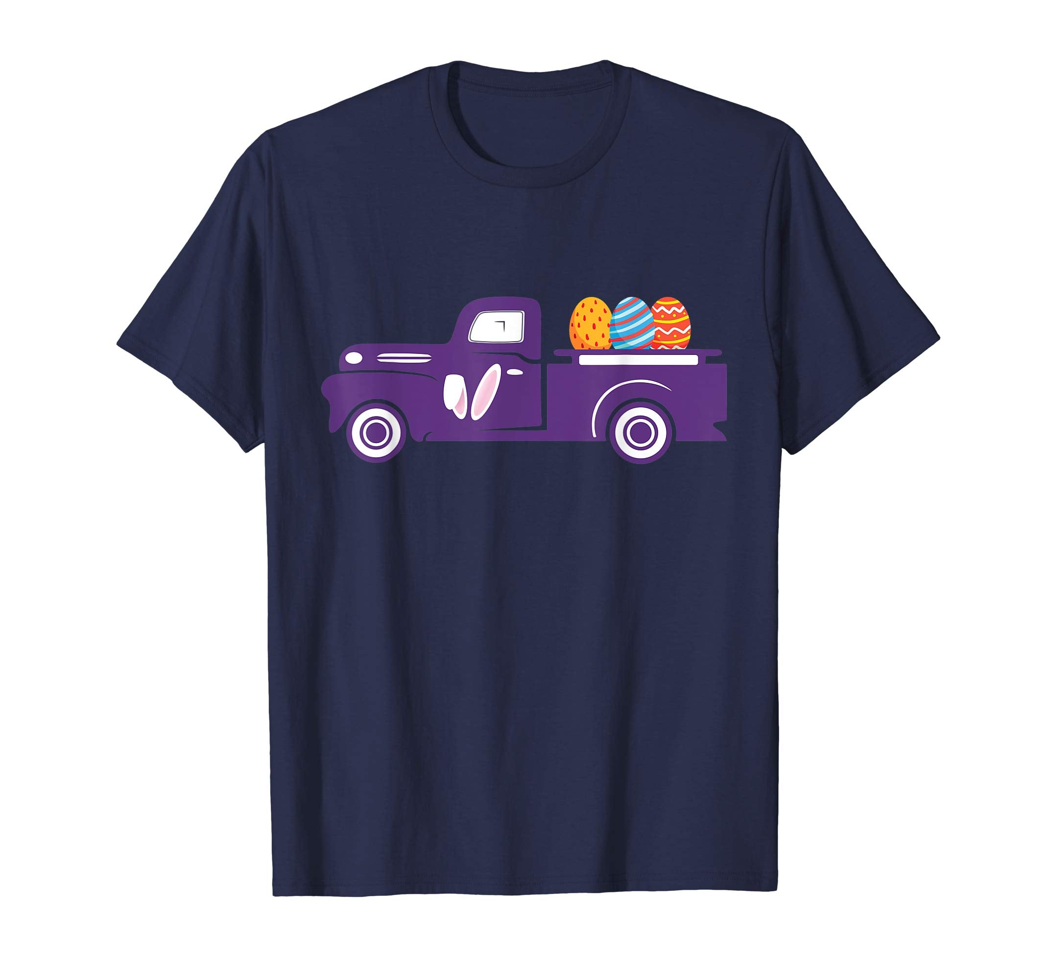 Mens Vintage Truck with Easter Eggs Happy Easter T-Shirt