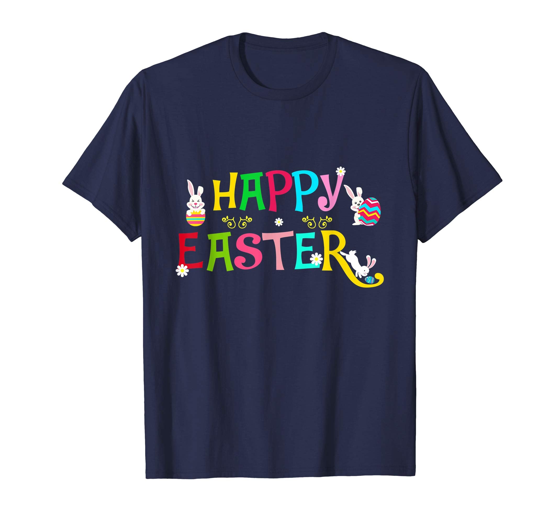 Happy Easter T-Shirt Funny Easter Eggs Novelty Shirt Gift