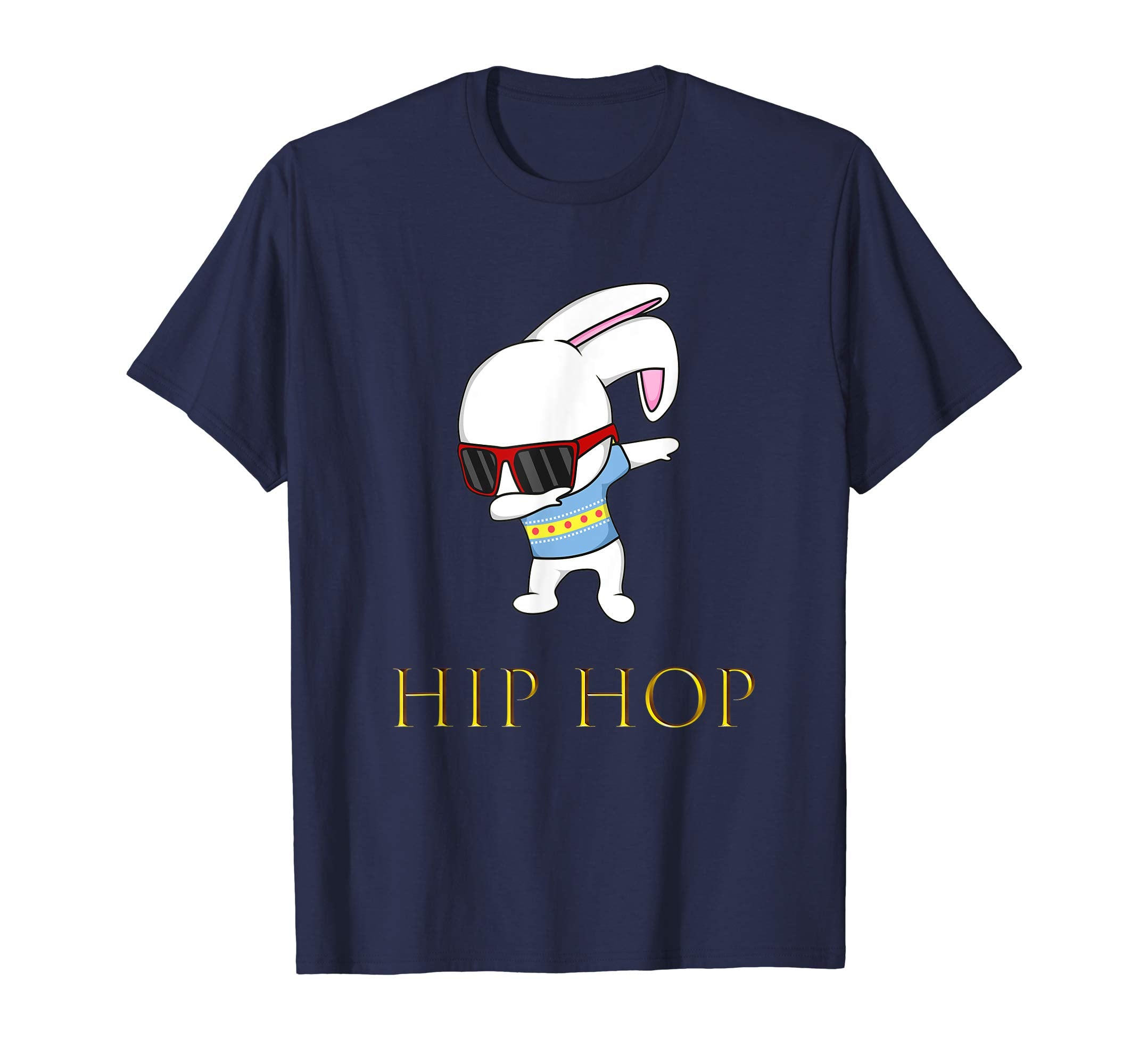 Happy Easter Day T-Shirt HipHop Bunny With sunglass cute