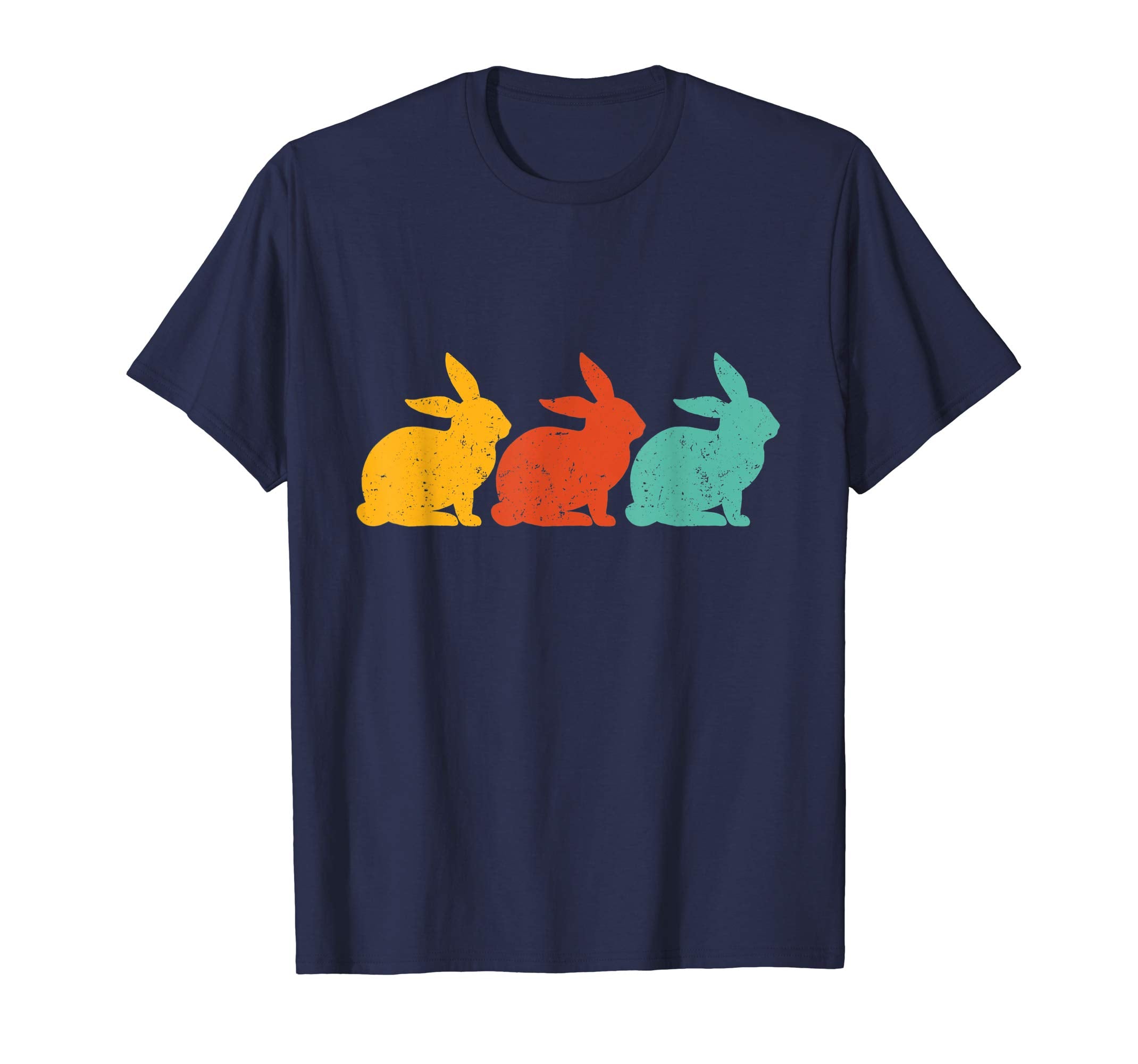 Retro Vintage Bunny Shirts Happy Easter Gifts Women Men Kids
