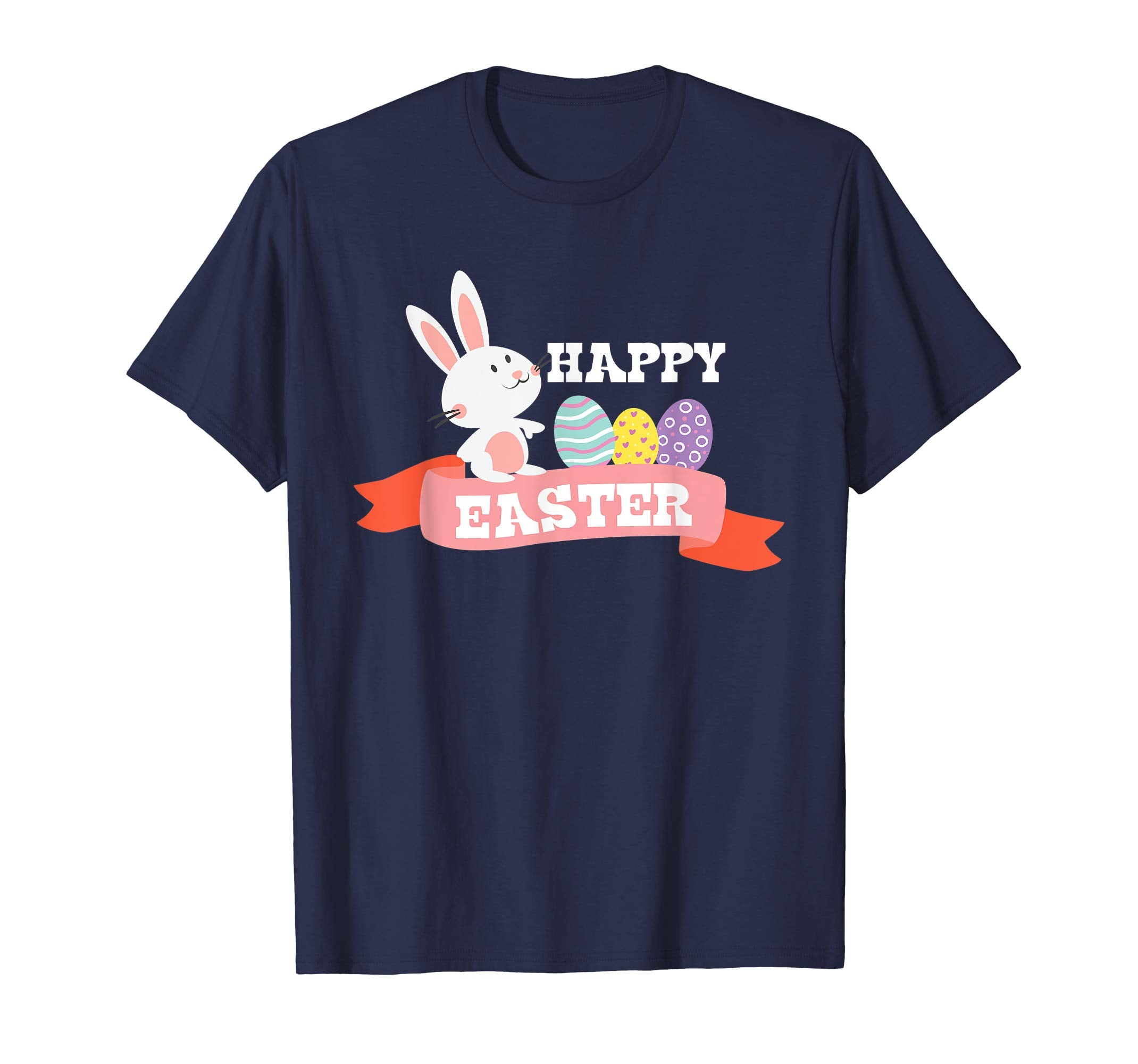 Hoppy Easter T Shirt Cute Bunny Easter Eggs Gift