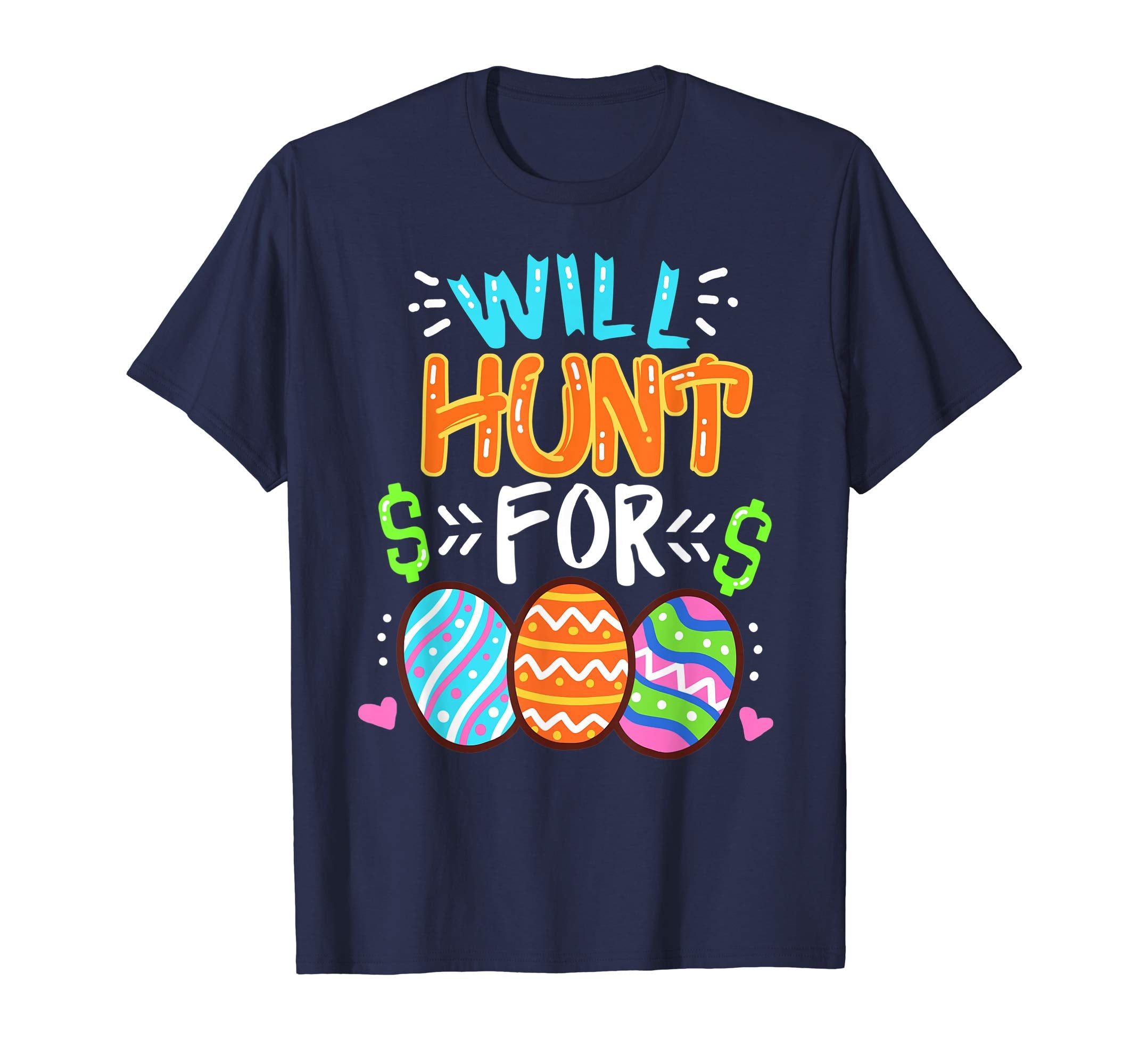 Happy Easter Day T-Shirt Colorful Egg Tee Gift Hunting Shirt