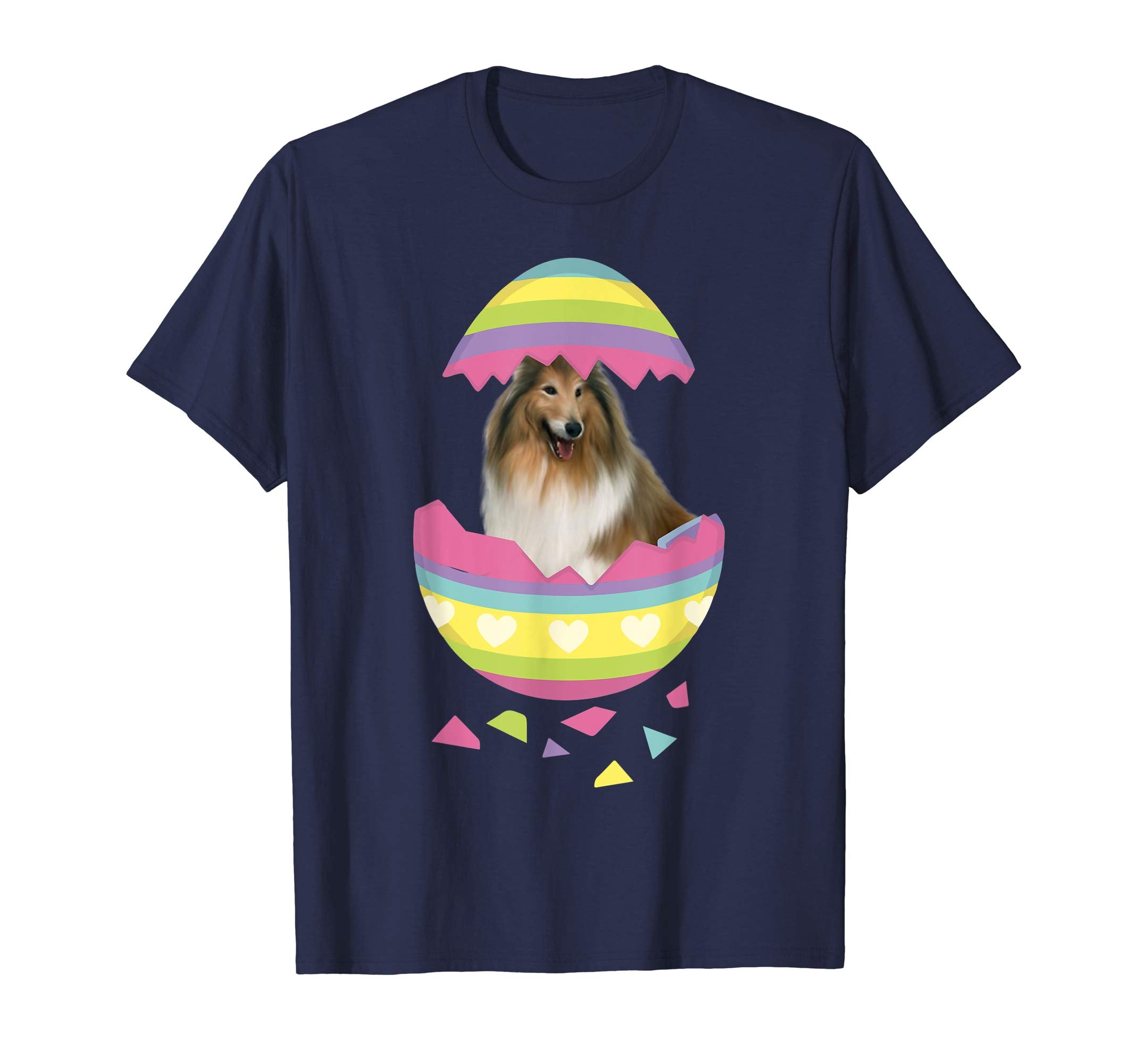 Collie Easter Egg T-Shirt Dog Lover