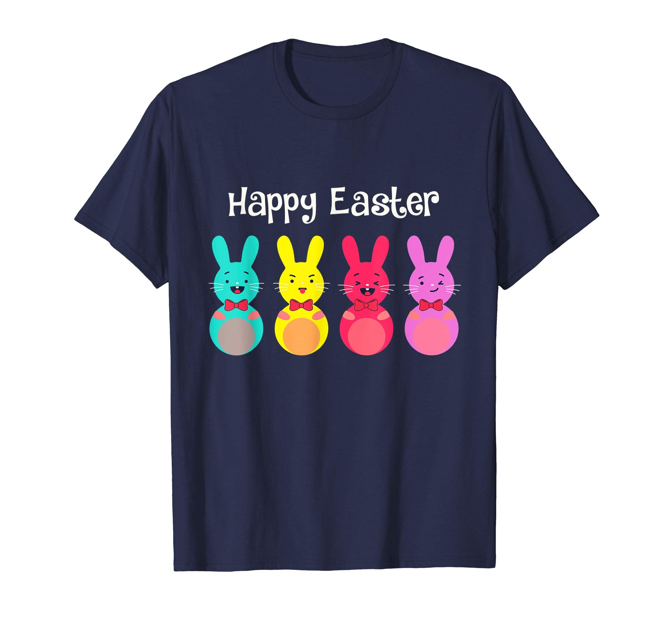 Happy Easter Shirt For Boys Girls Women Men Colorful Eggs