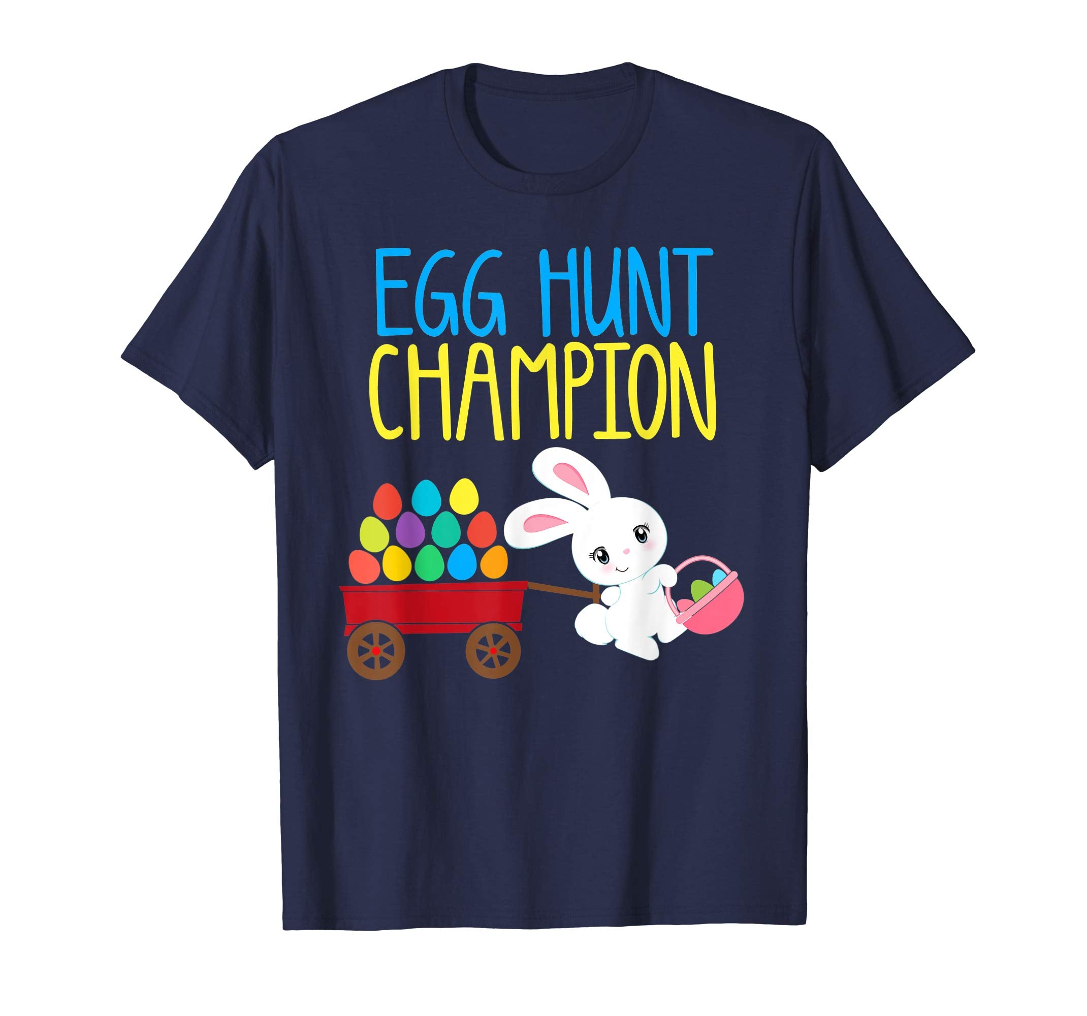 Easter Bunny T-Shirt Girls Kids Toddlers EGG HUNT CHAMPION