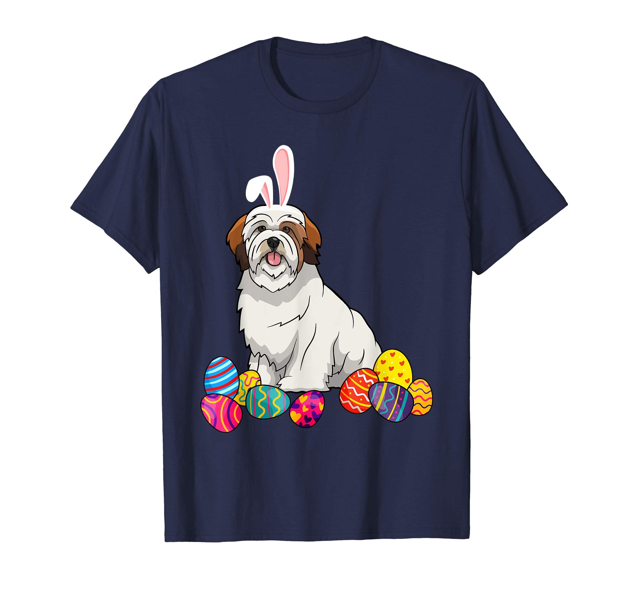 Lhasa Apsos Bunny Ear With Egg Easter Easter Day Shirt