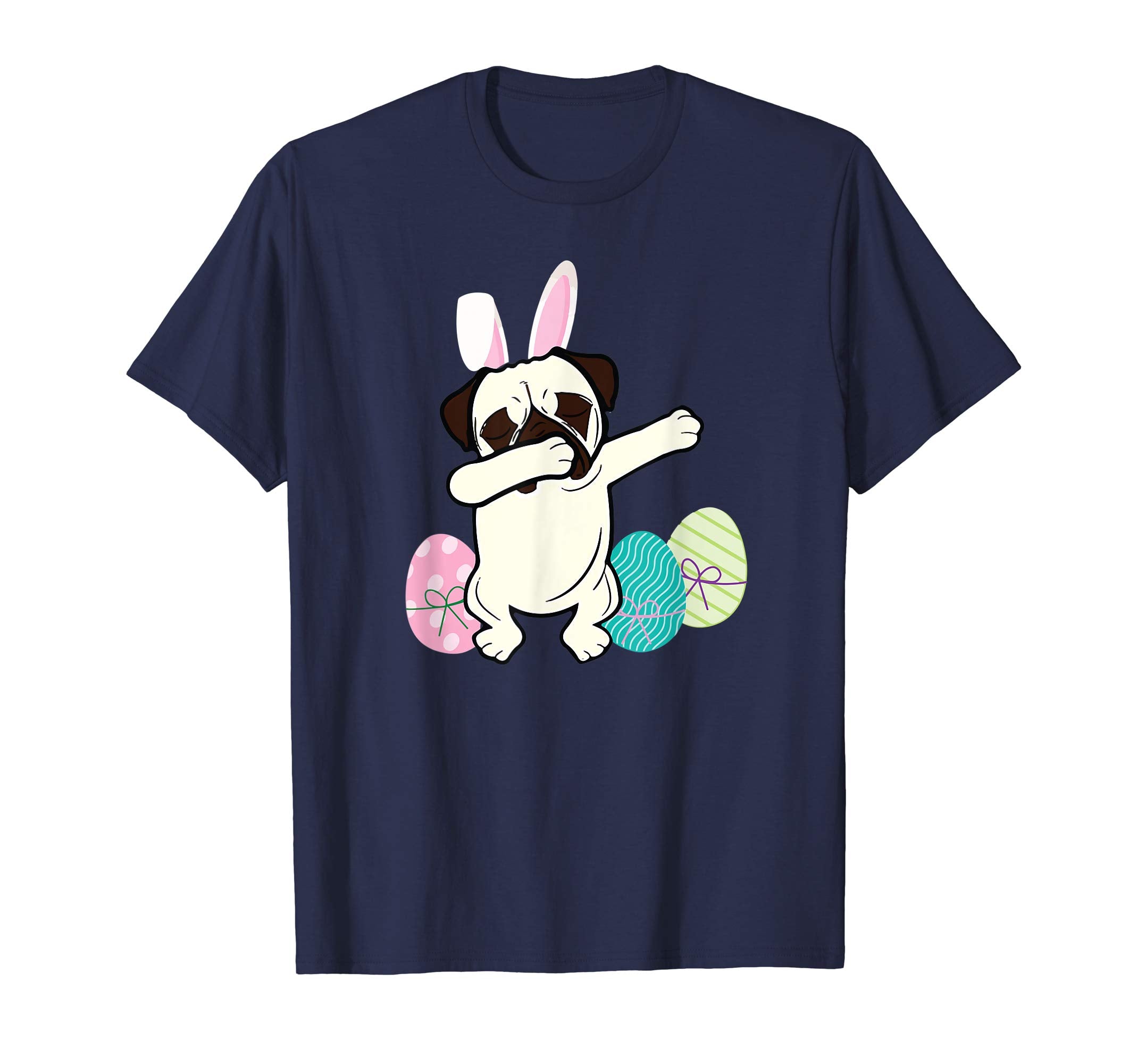Funny Dabbing Easter Pug Dog Shirt-Easter T-Shirts For Boys