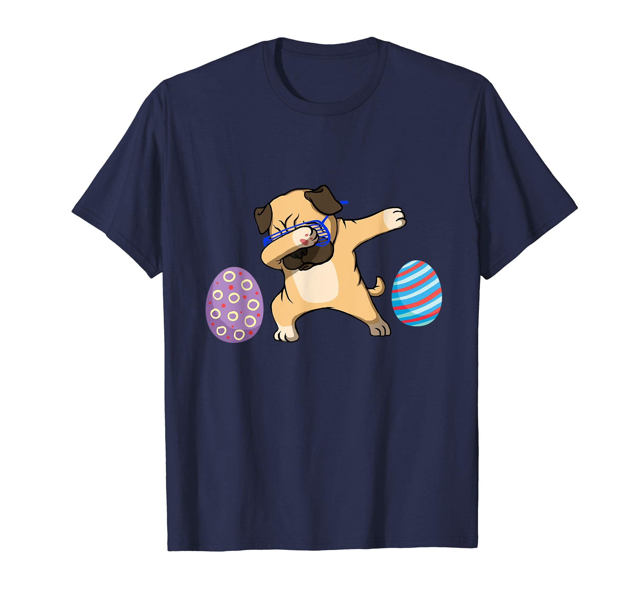 Pug Dabbing Eggs Easter Cute Easter Shirts For Boys