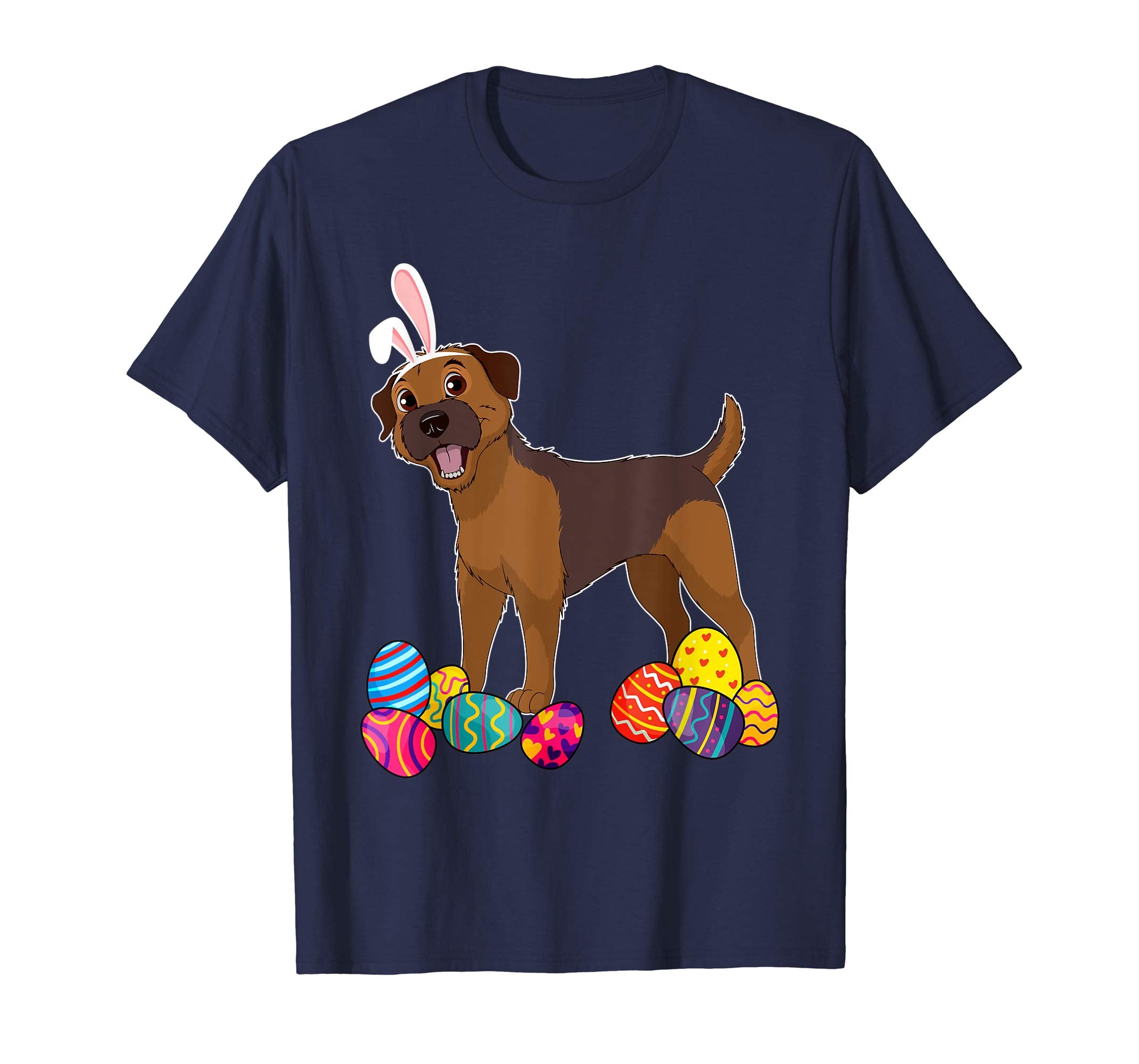 Border Terrier Bunny Ear With Egg Easter Easter Day Shirt