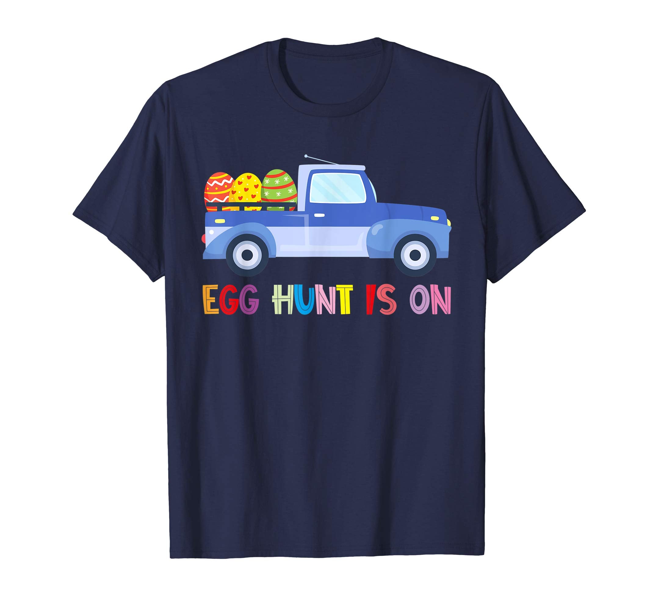 Happy Easter Truck Egg Hunt Is On Kids Boys Girls Shirt Gift