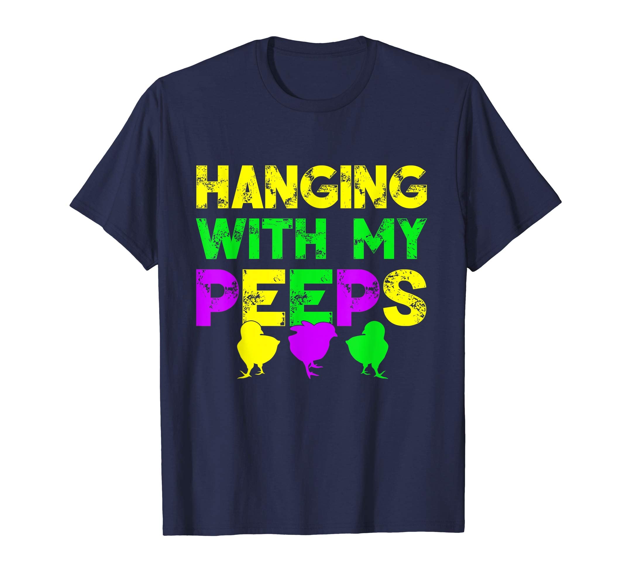 Hanging With My Peeps Happy Easter Kids Boys Girls T Shirt