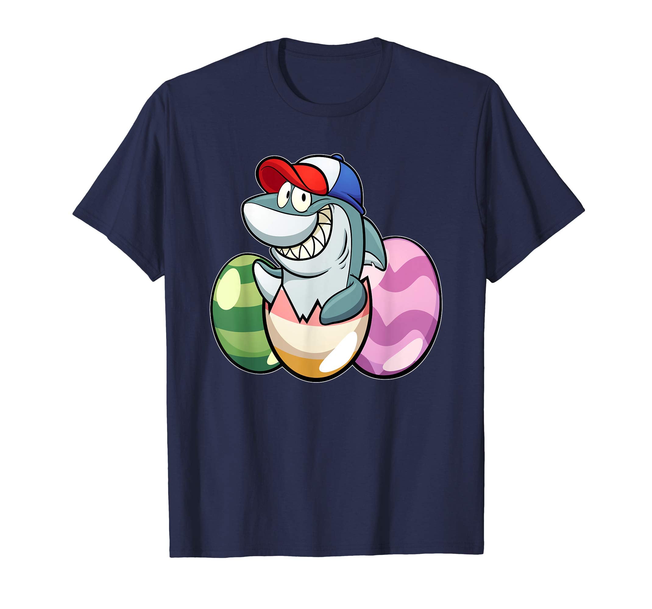Easter Shirts For Kids Boys Girls Shark Shirt Easter Eggs